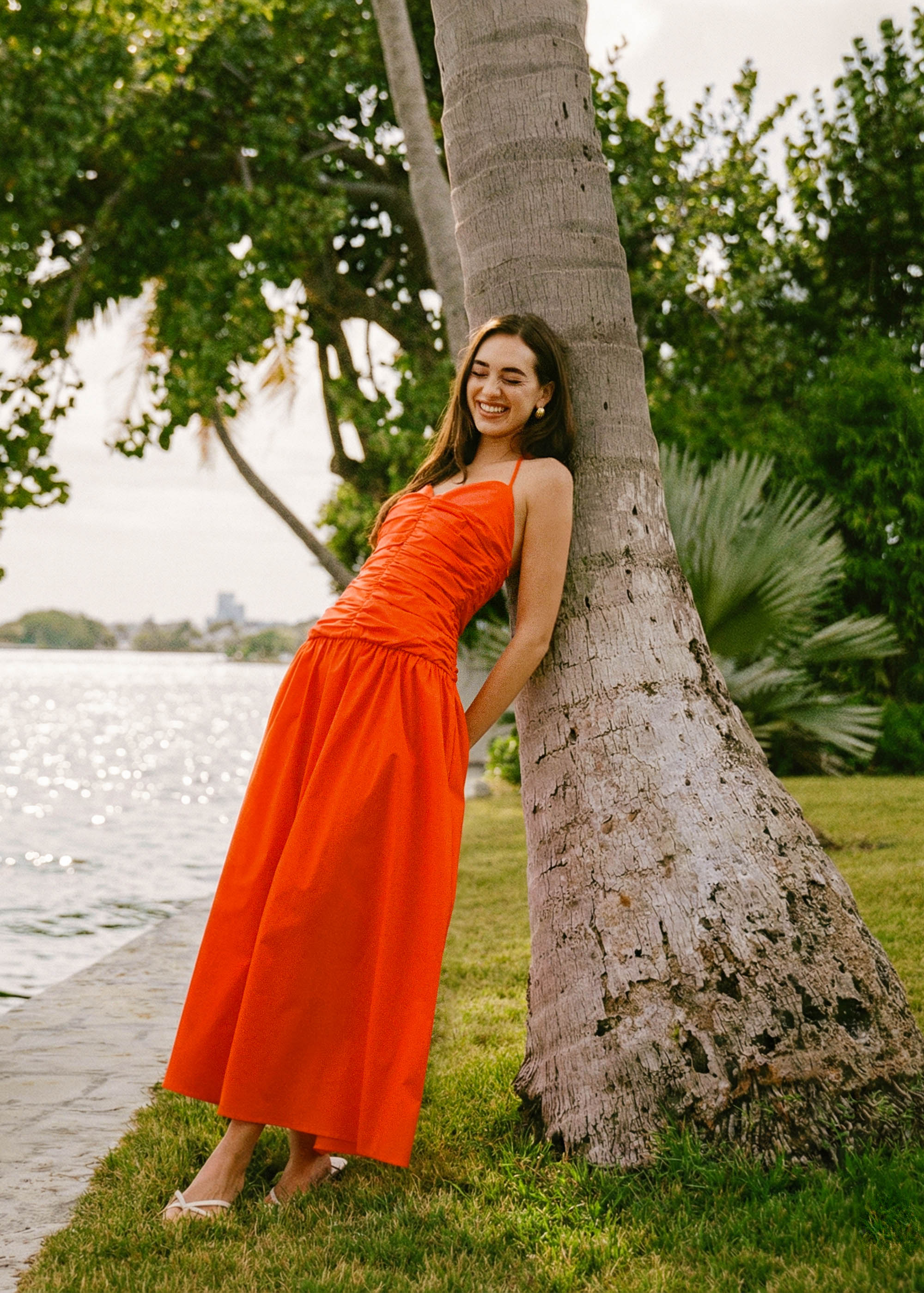 Adina Dress Poplin Habanero - Image 5