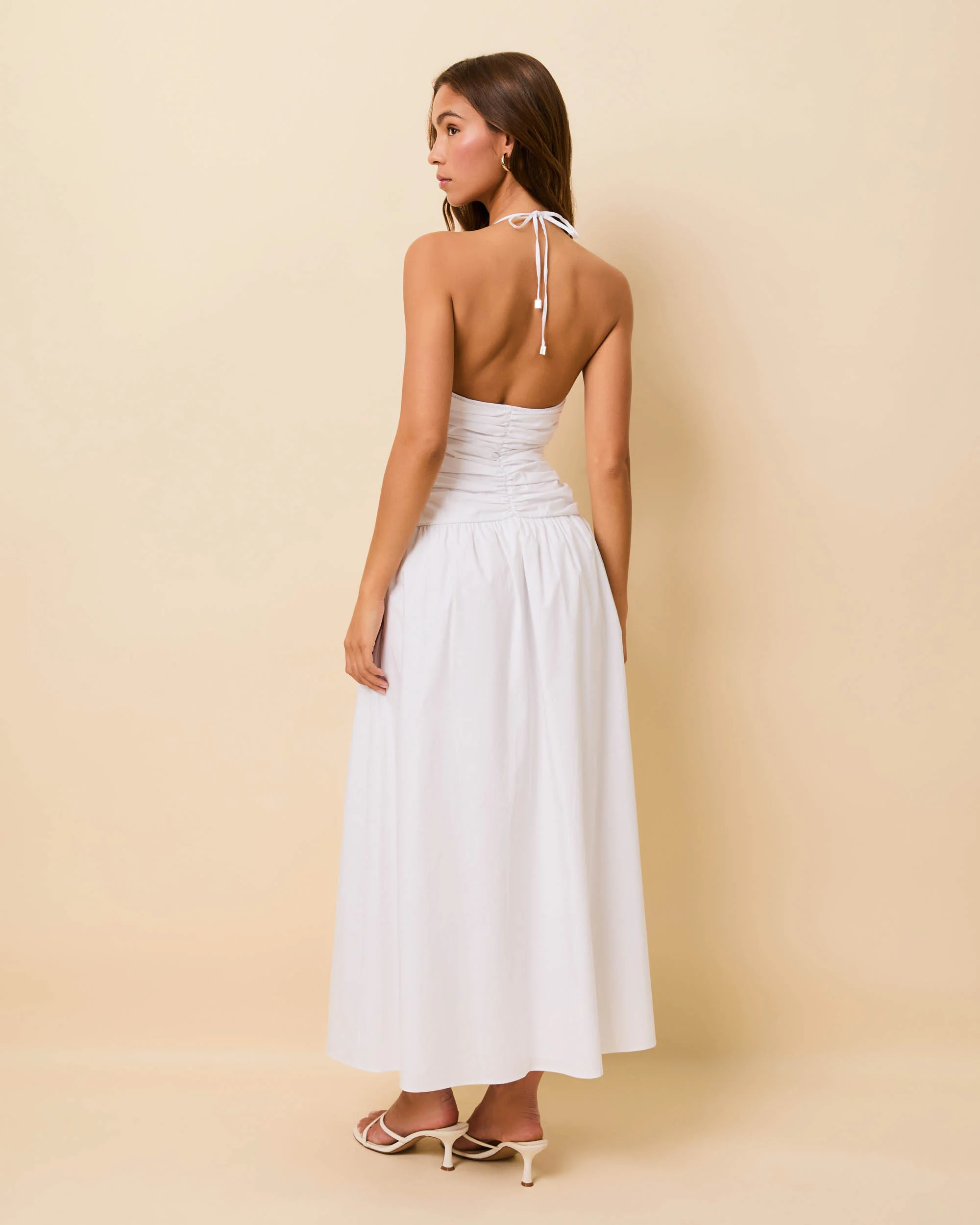 Adina Dress Poplin Optic White - Image 4