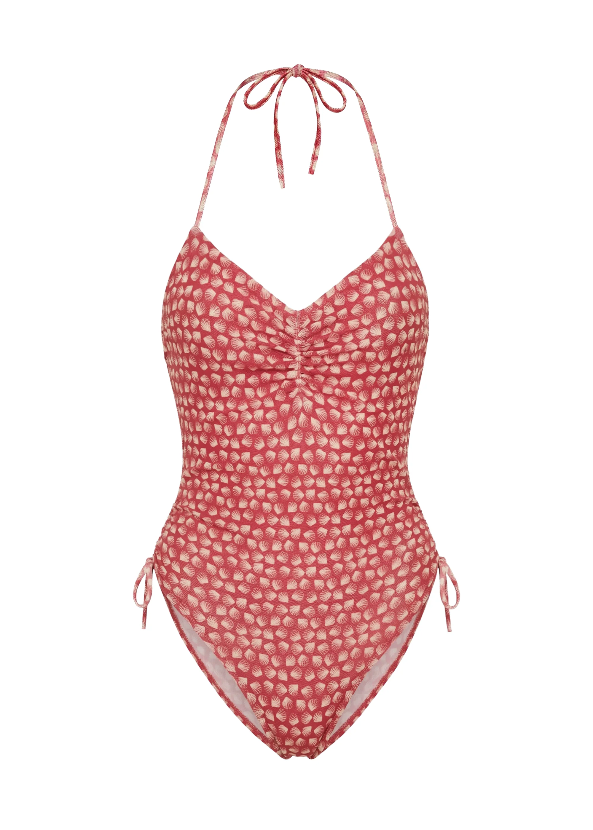 Adina One Piece Mesh Rooftop Red Shell Print - Image 6