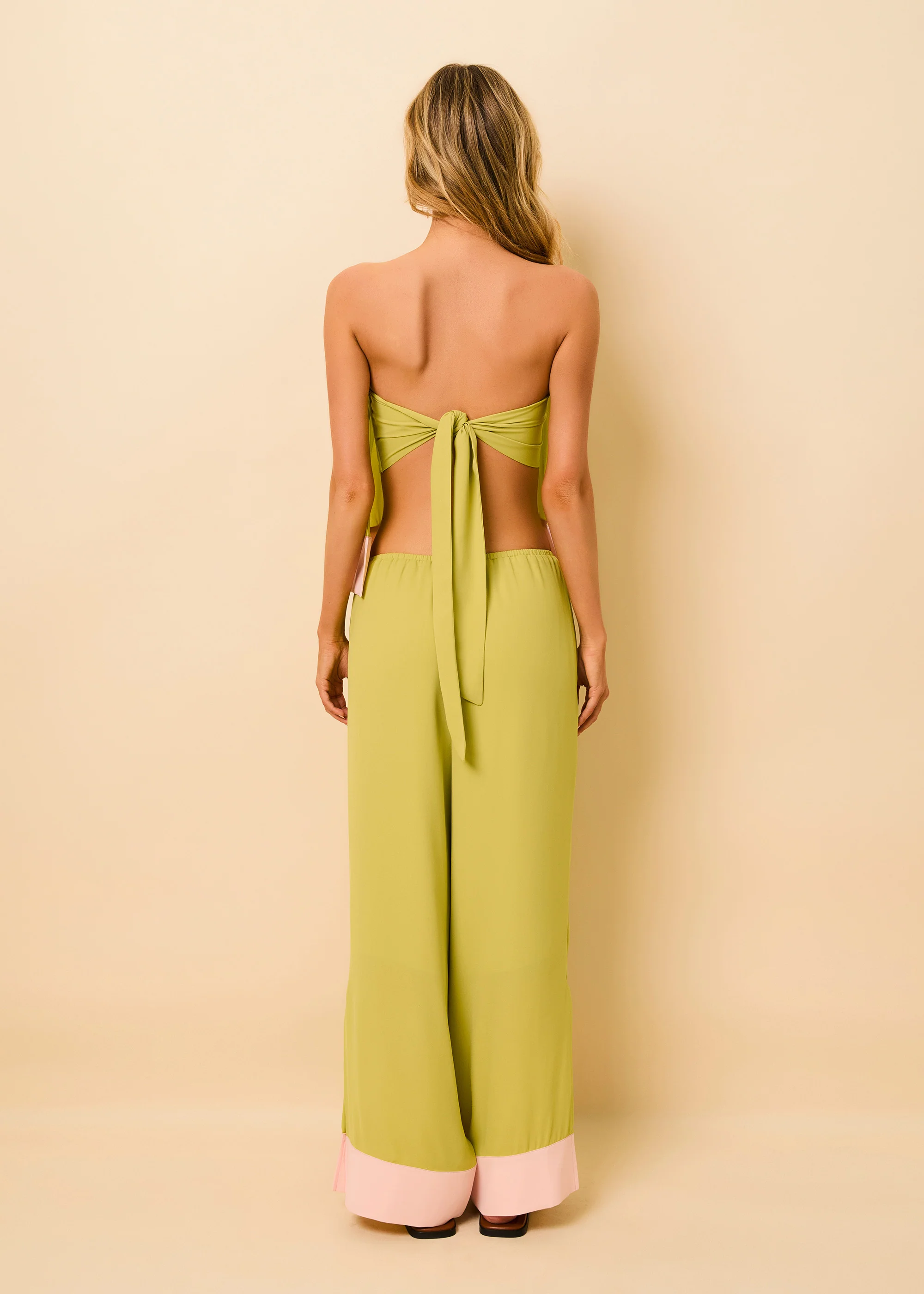 Antonia Pant Luxe Drape Guava / Sandbar - Image 4