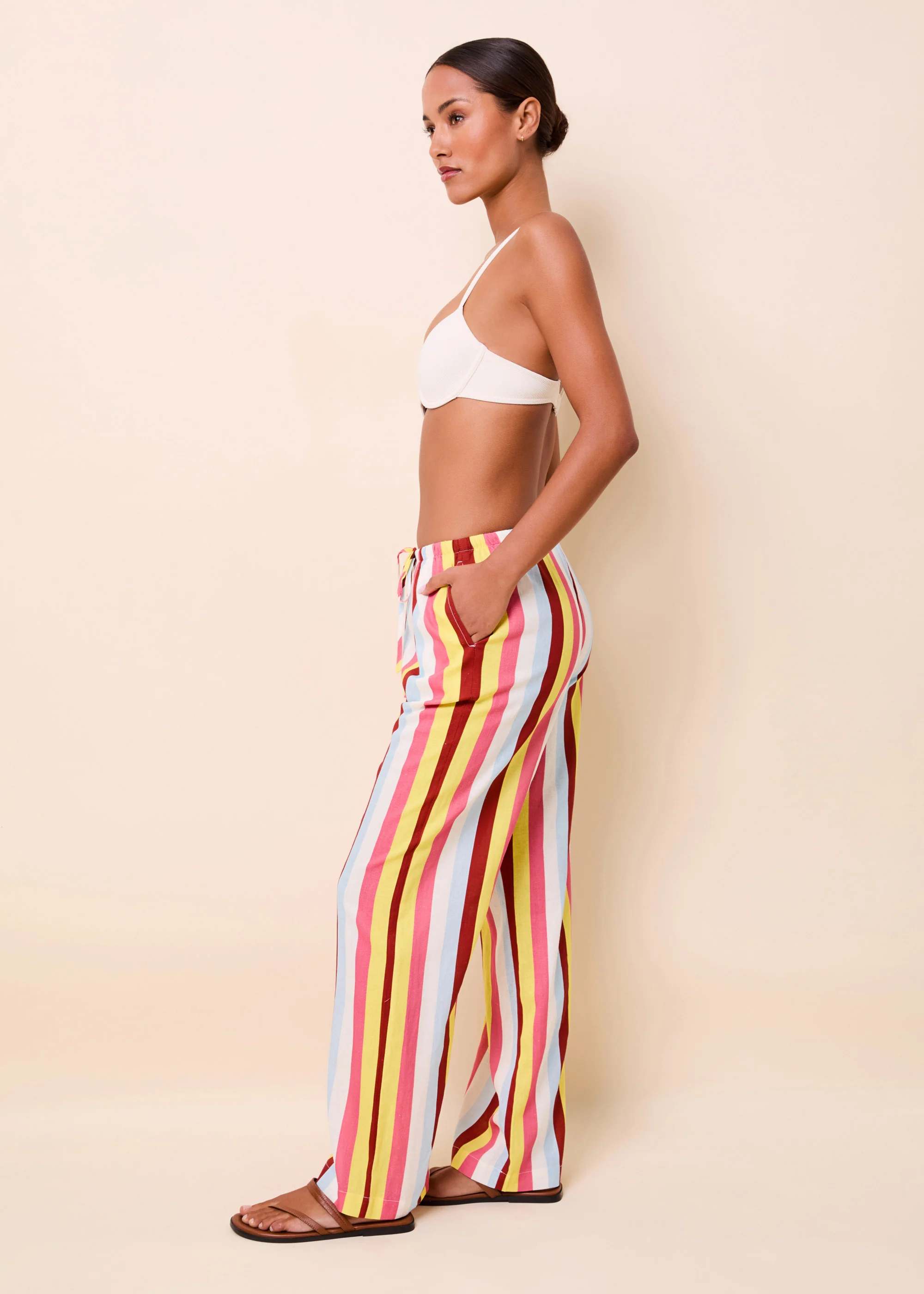 Ashling Pant Linen Symi Stripe - Image 4