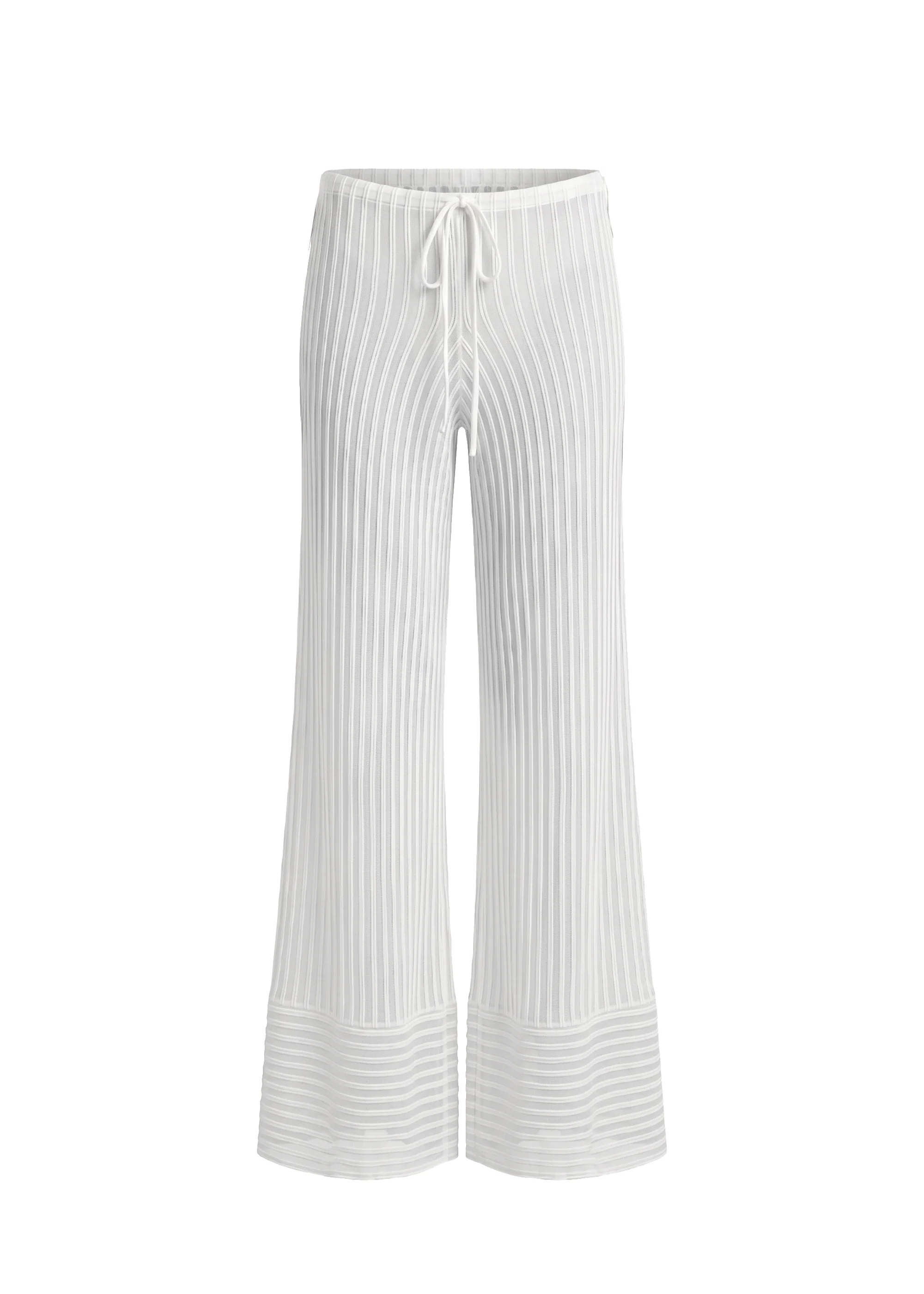 Athena Pant Sheer Stripe Optic White - Image 6