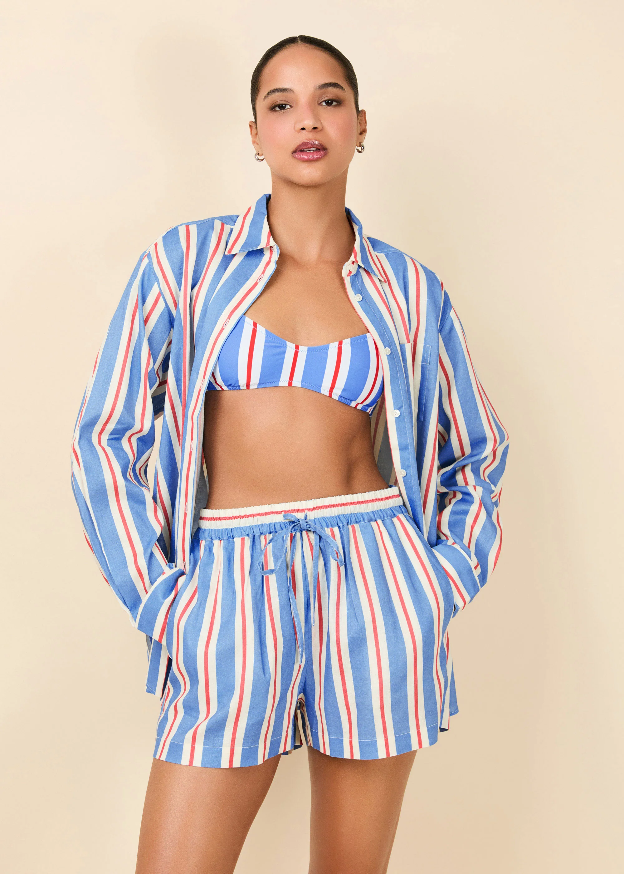 Avril Button Down Americana Stripe - Image 5