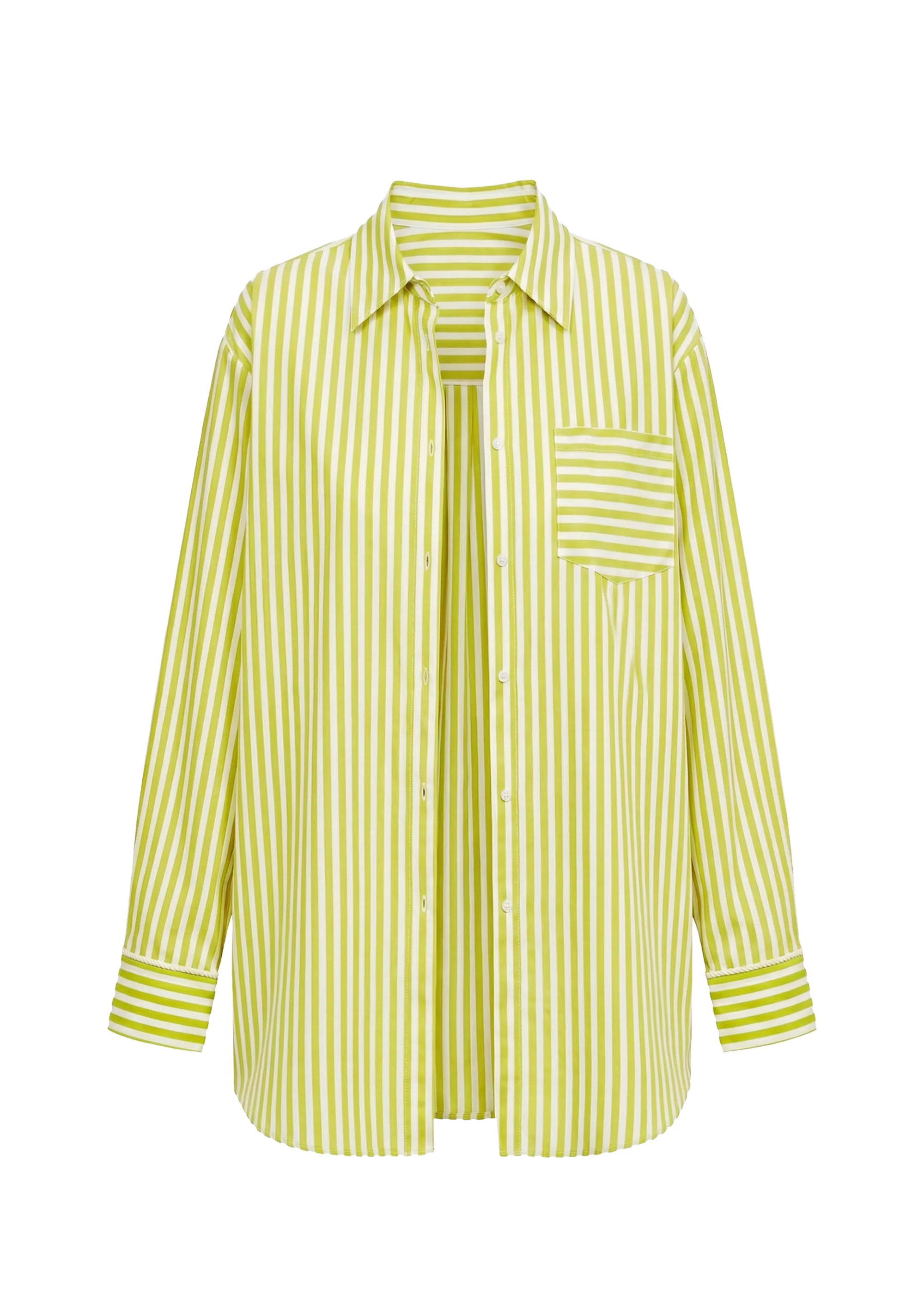 Avril Button Down Guava / Brule Stripe - Image 5