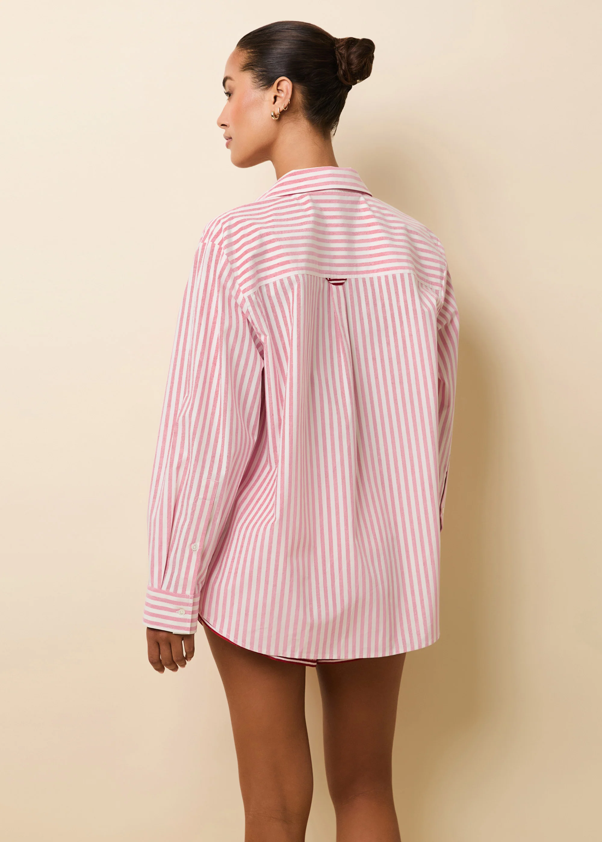 Avril Button Down Taffy Pink / Brule Stripe - Image 2
