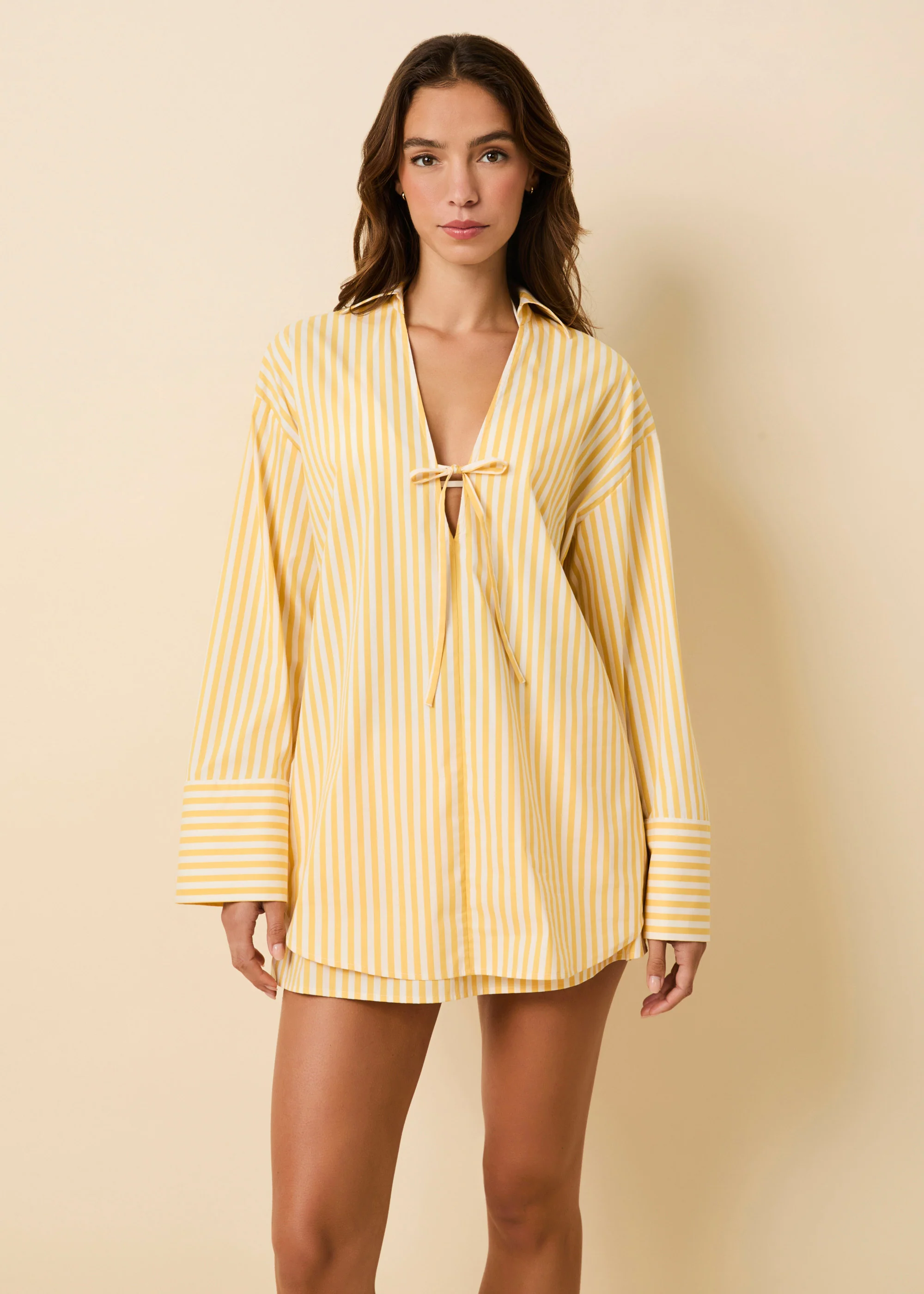 Brinley Skirt Lemon Drop / Brule Stripe - Image 3