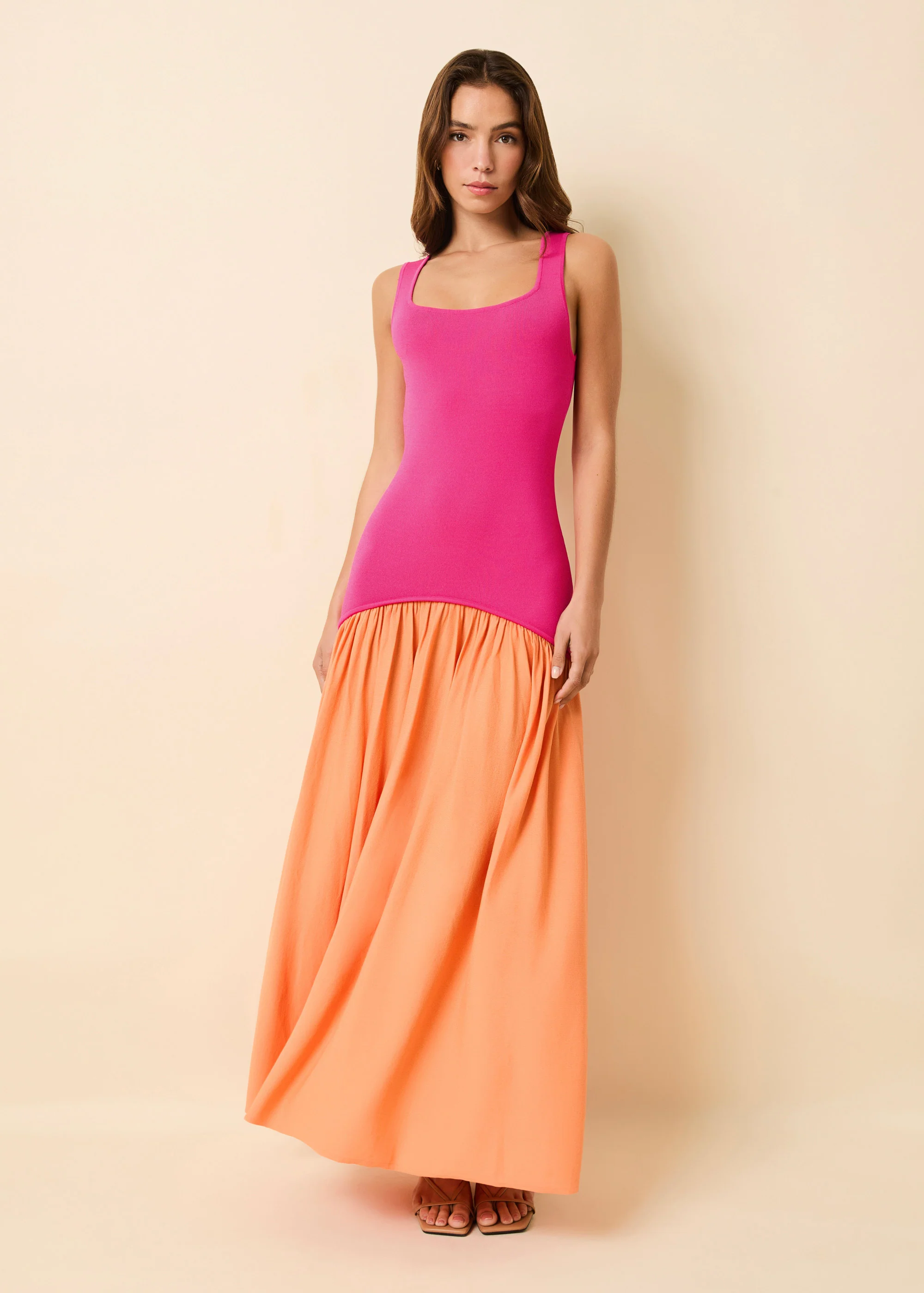 Camila Dress Orange Soda / Paradise Pink - Image 4