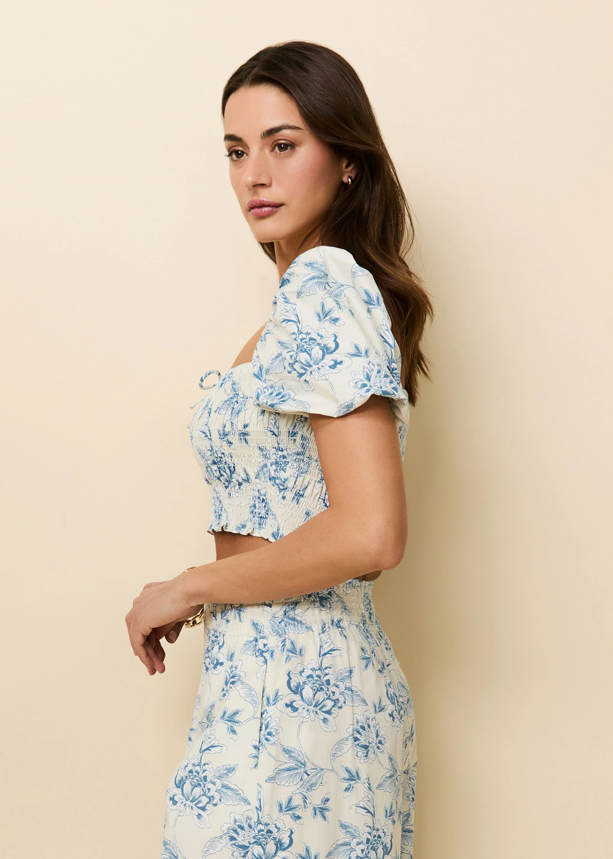 Corrina Top French Blue / Brule Toile - Image 3