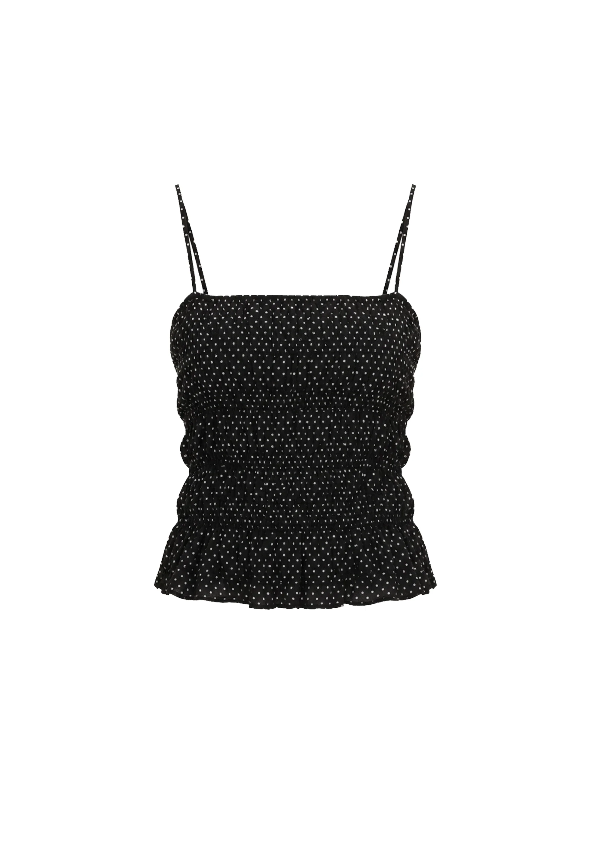 Delilah Convertible Top Luxe Drape Noir / Brule Mini Dot - Image 5
