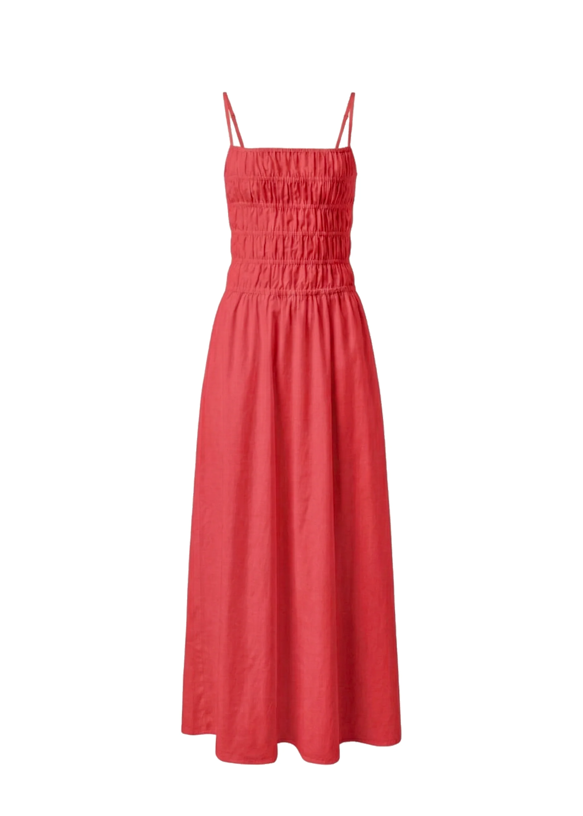 Delta Midi Dress Poplin Rooftop Red - Image 5