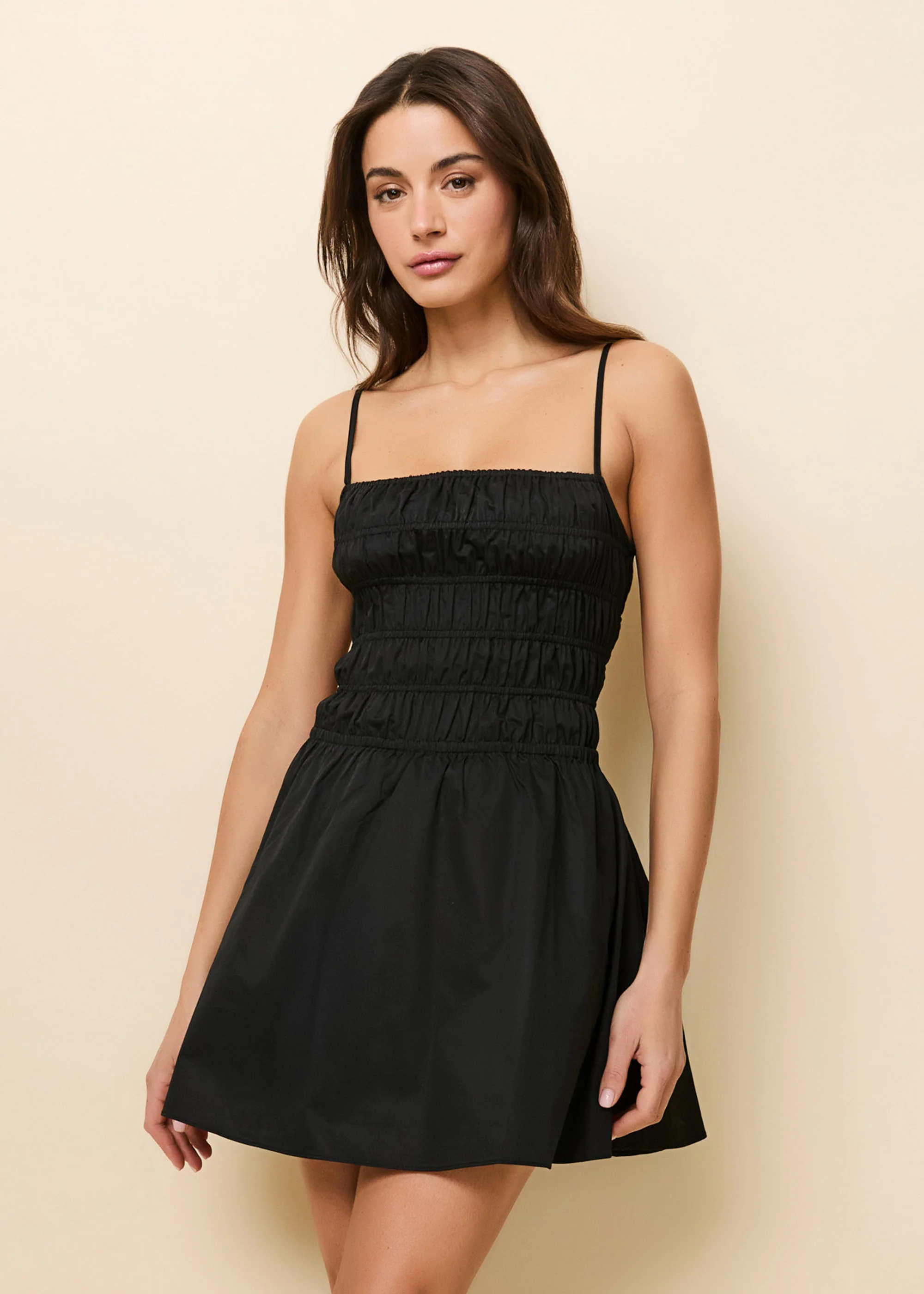 Delta Mini Dress Poplin Noir - Image 2