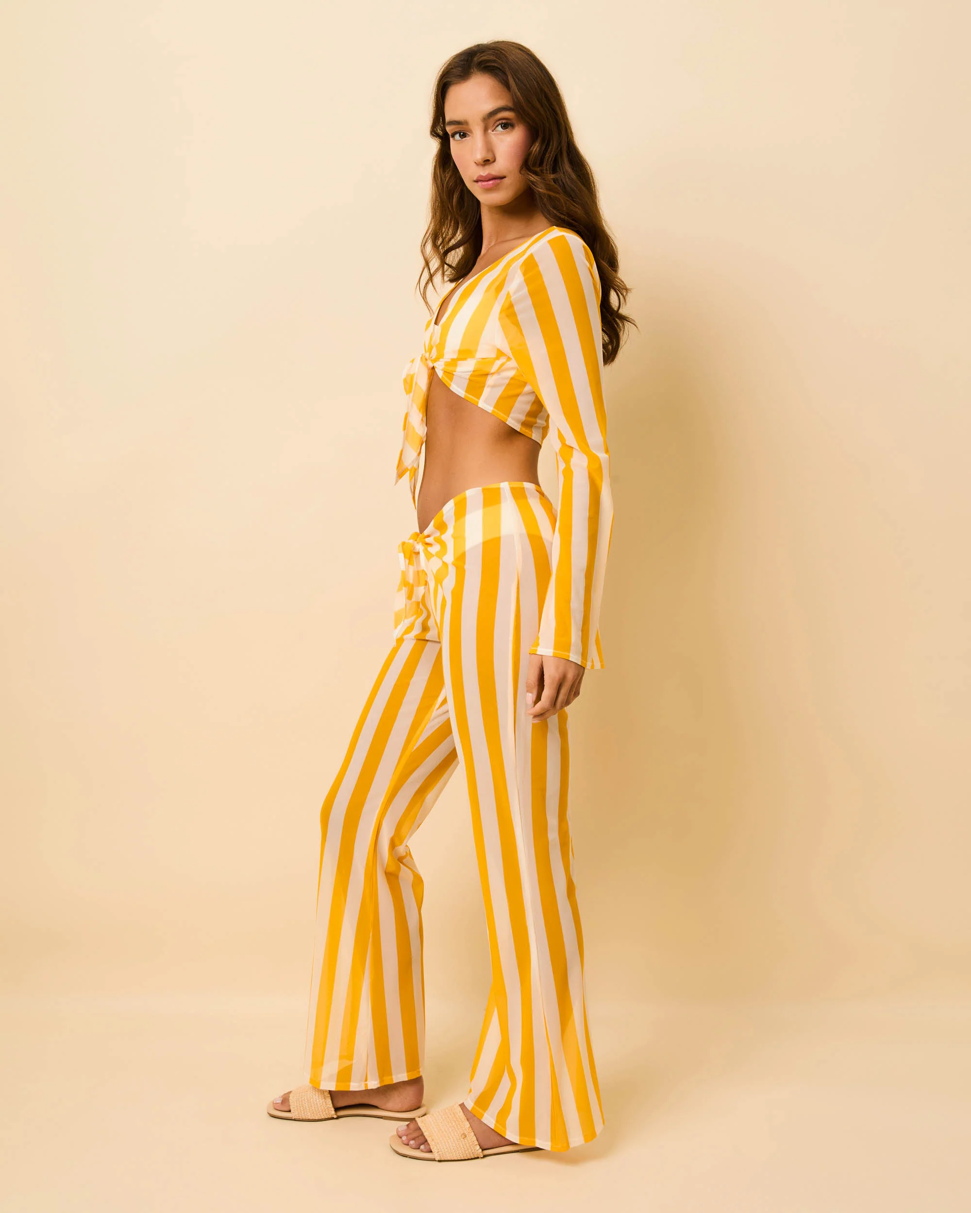 Dolly Pant Mesh Pineapple / Brule Stripe - Image 4