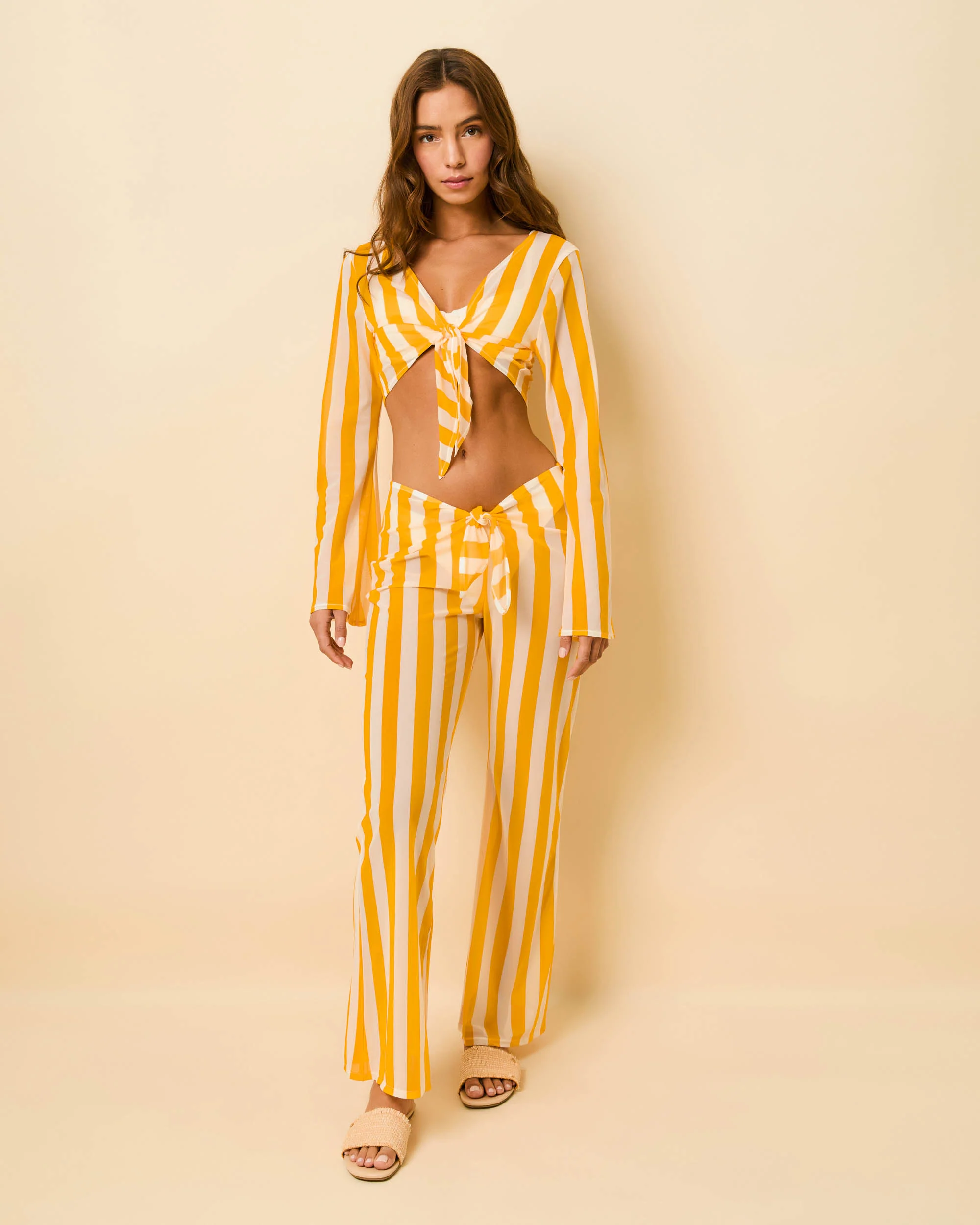 Dolly Pant Mesh Pineapple / Brule Stripe - Image 5