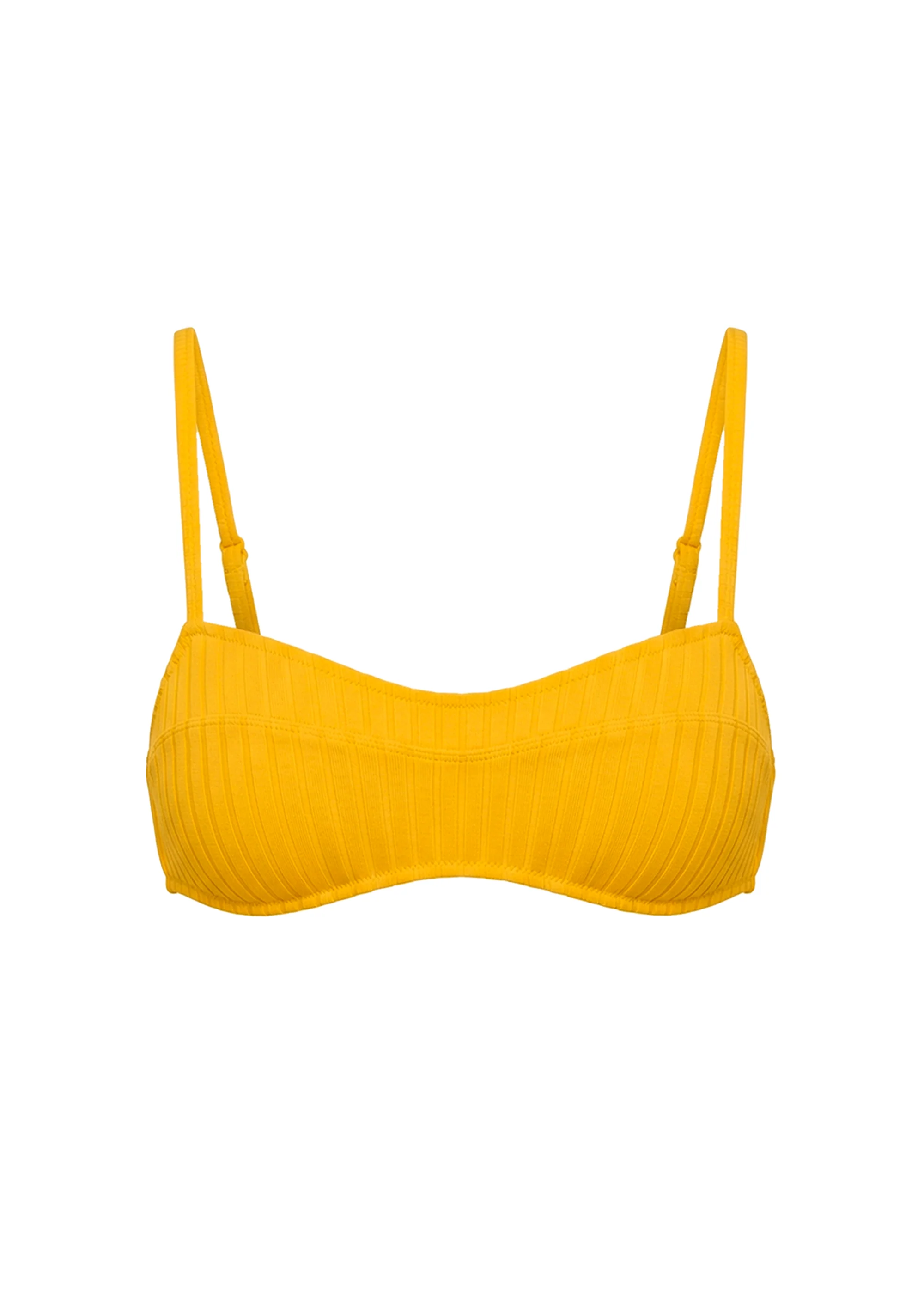 Elsa Bikini Top Luxe Rib Pineapple - Image 5