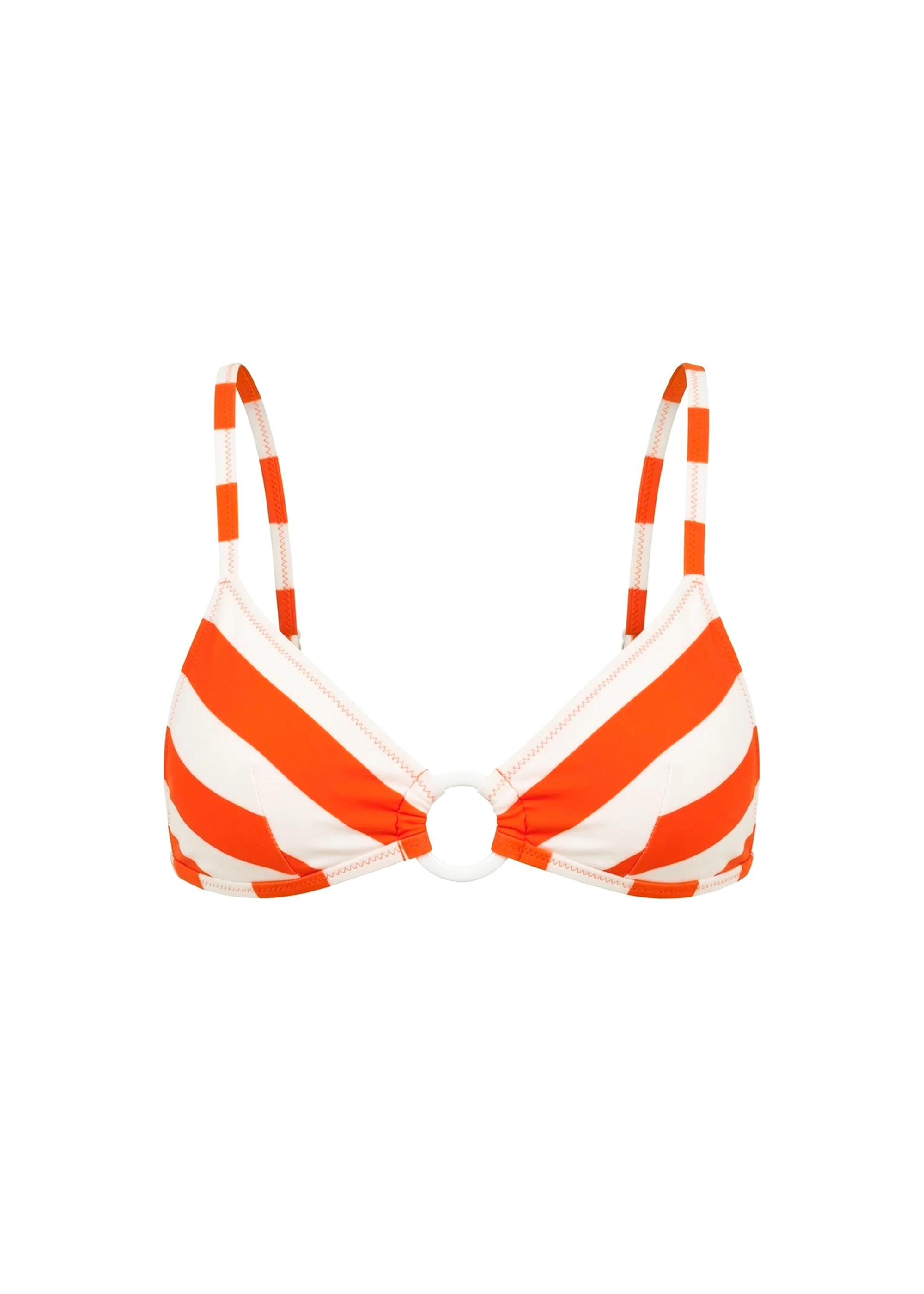Gaia Bikini Top Habanero / Brule Stripe - Image 6