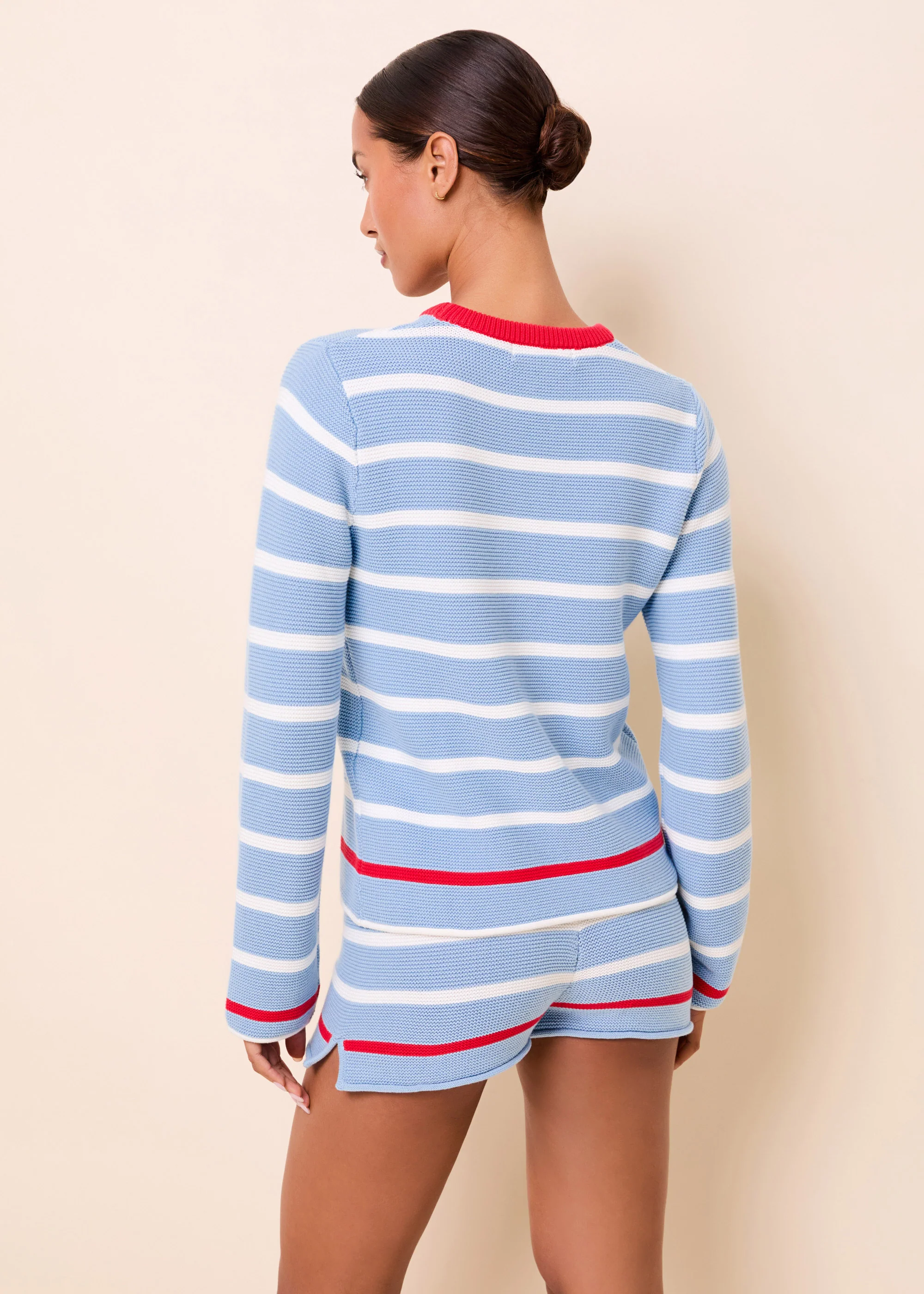 Hudson Sweater Americana Breton Stripe - Image 3