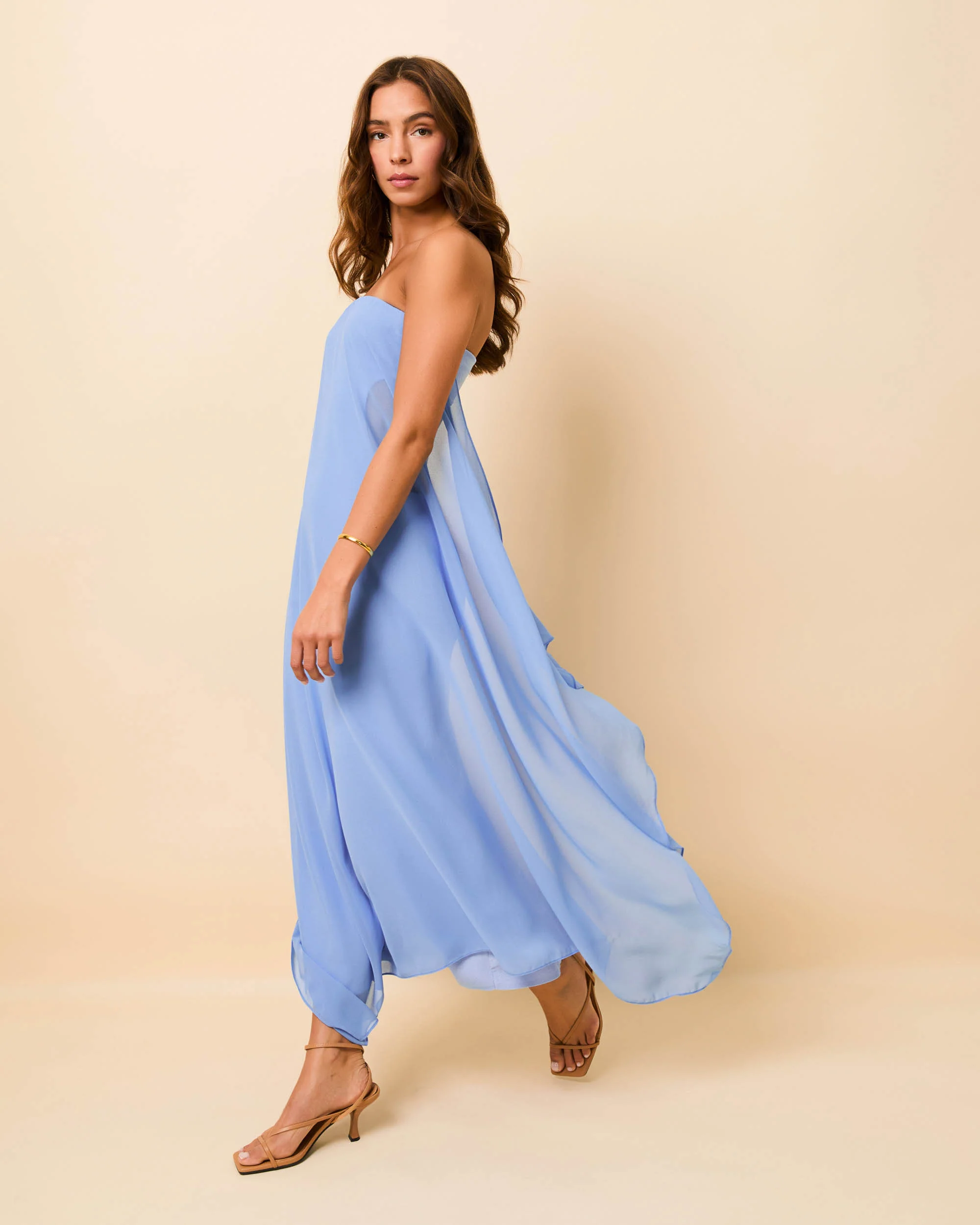 Indira Dress Blue Lagoon - Image 3