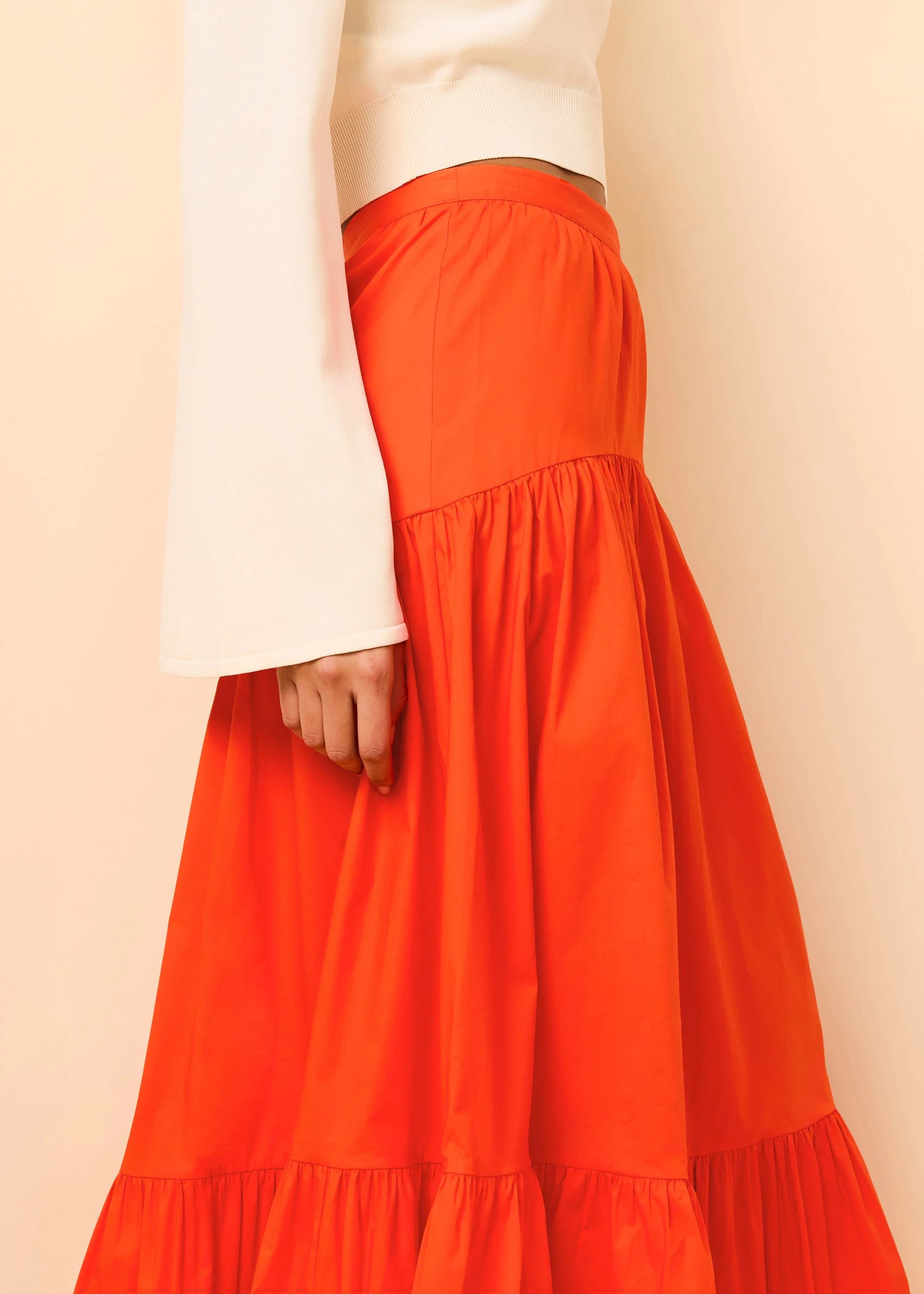 Indra Skirt Poplin Habanero - Image 4