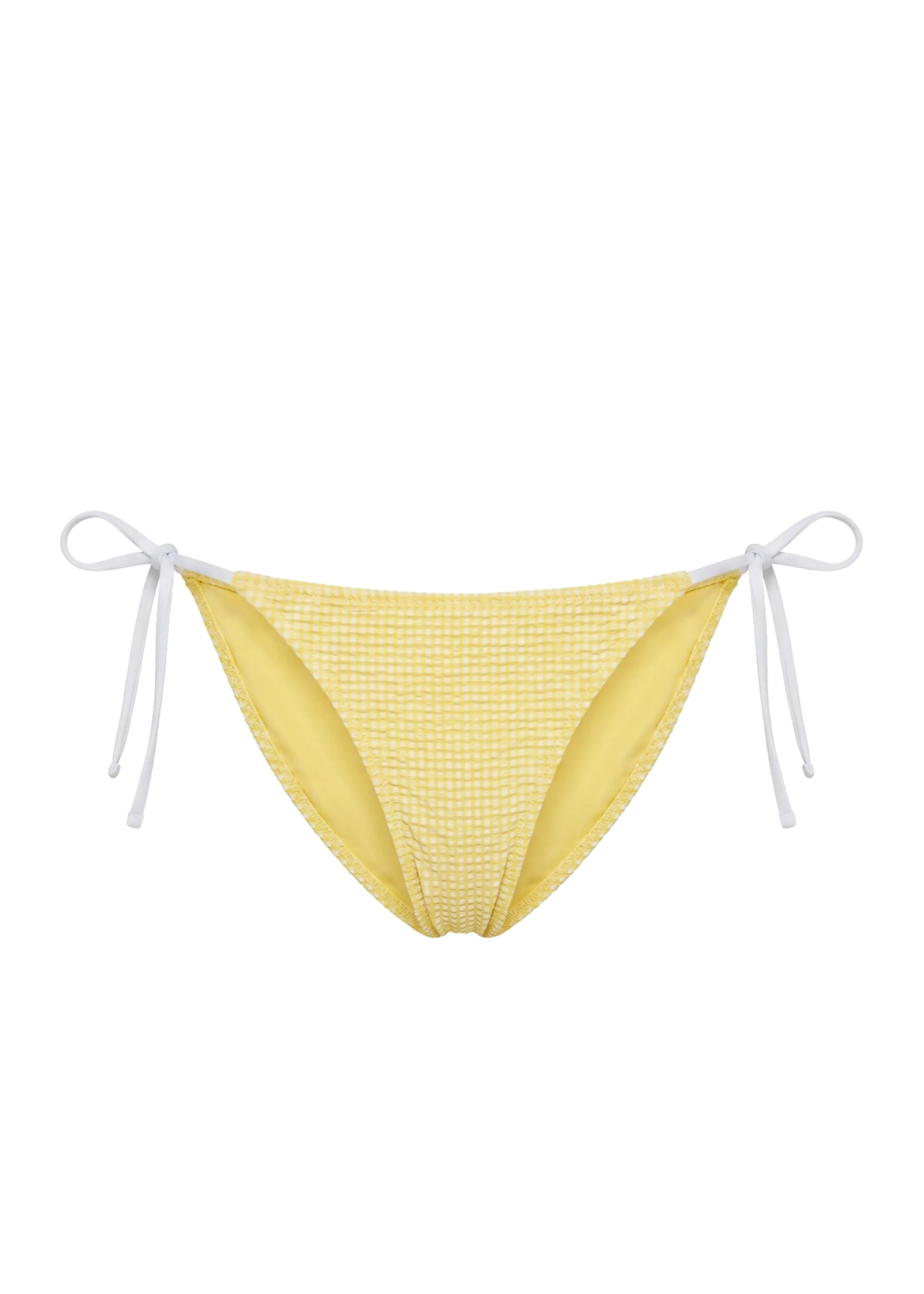 Iris Bikini Bottom Puckered Gingham Citrina - Image 6