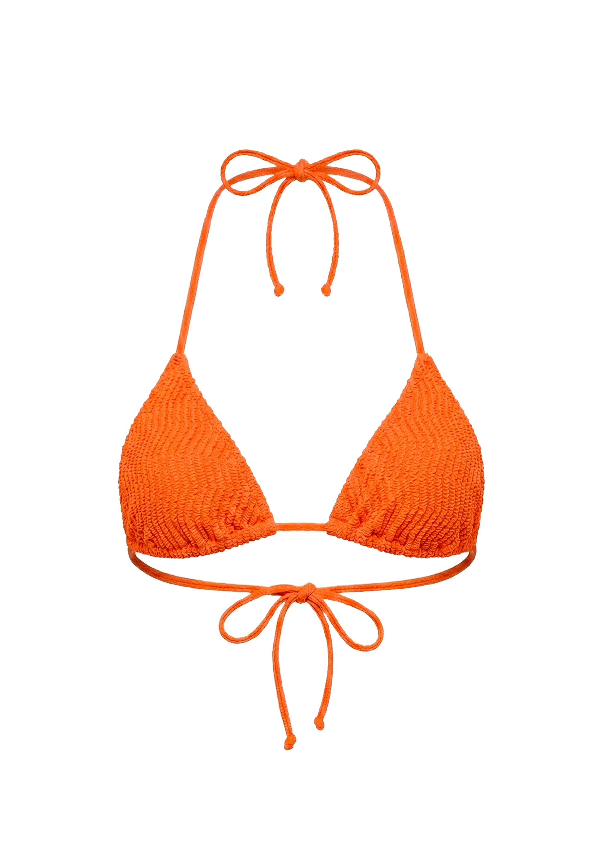 Iris Bikini Top Squiggle Rib Habanero - Image 5