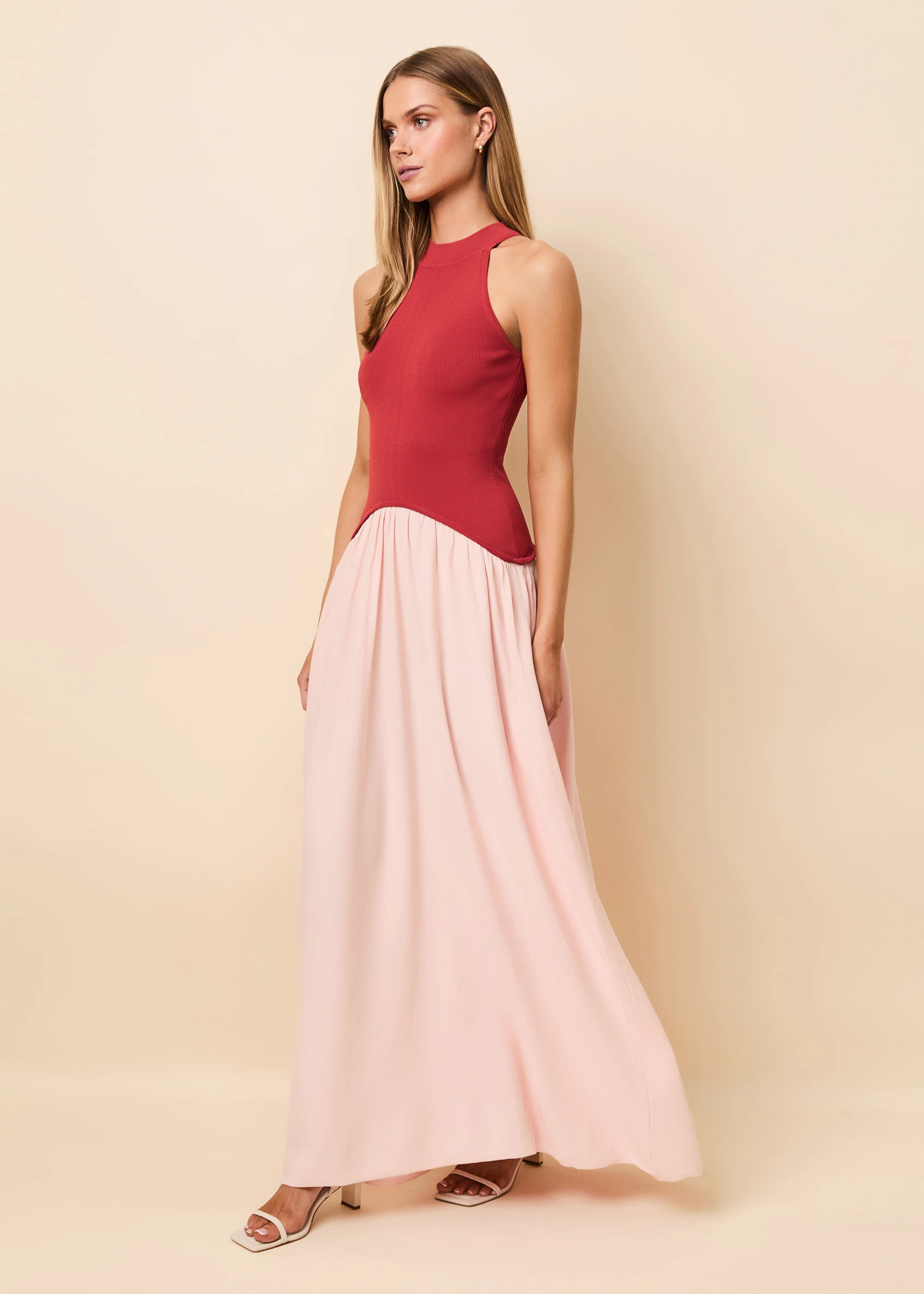 Isola Dress Rooftop Red / Sandbar - Image 3