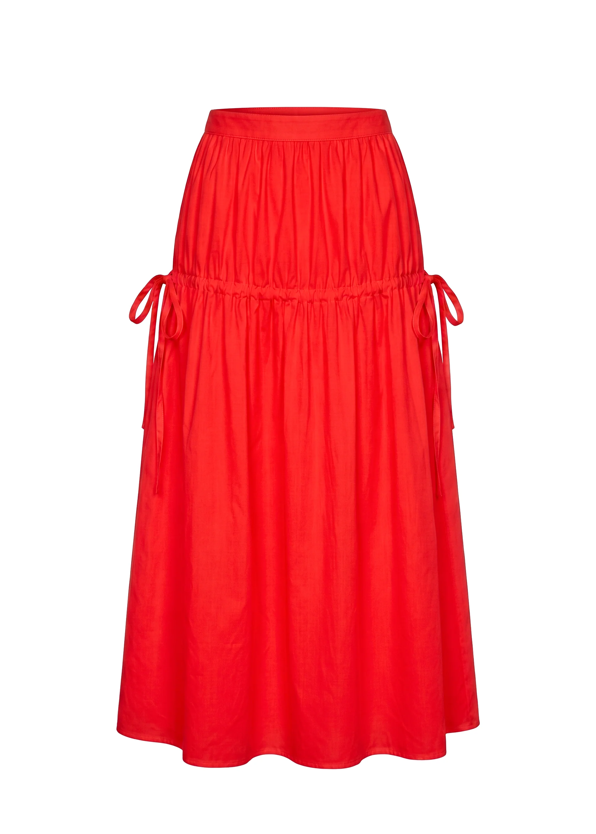 Ivy Skirt Poplin Lipstick Red - Image 7