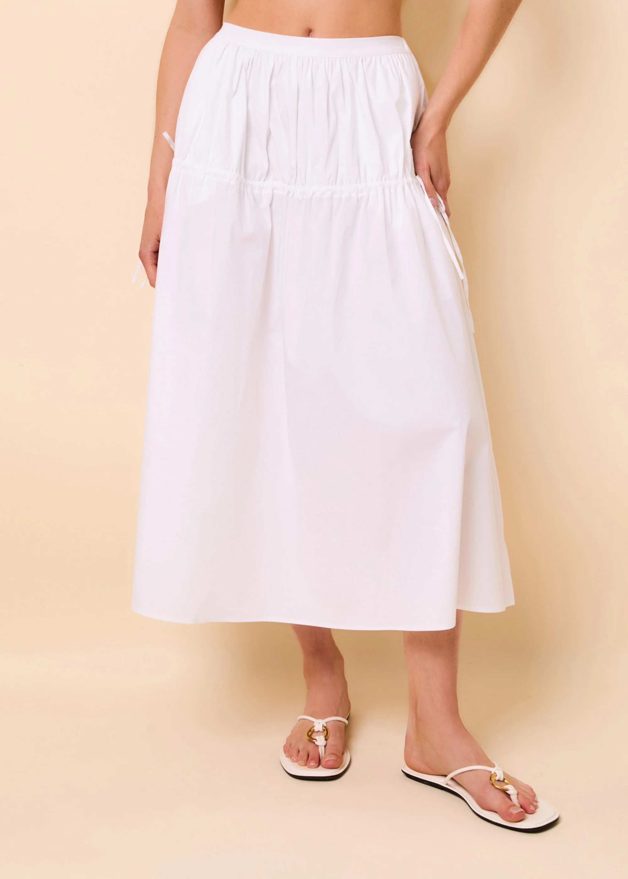 Ivy Skirt Poplin Optic White - Image 2