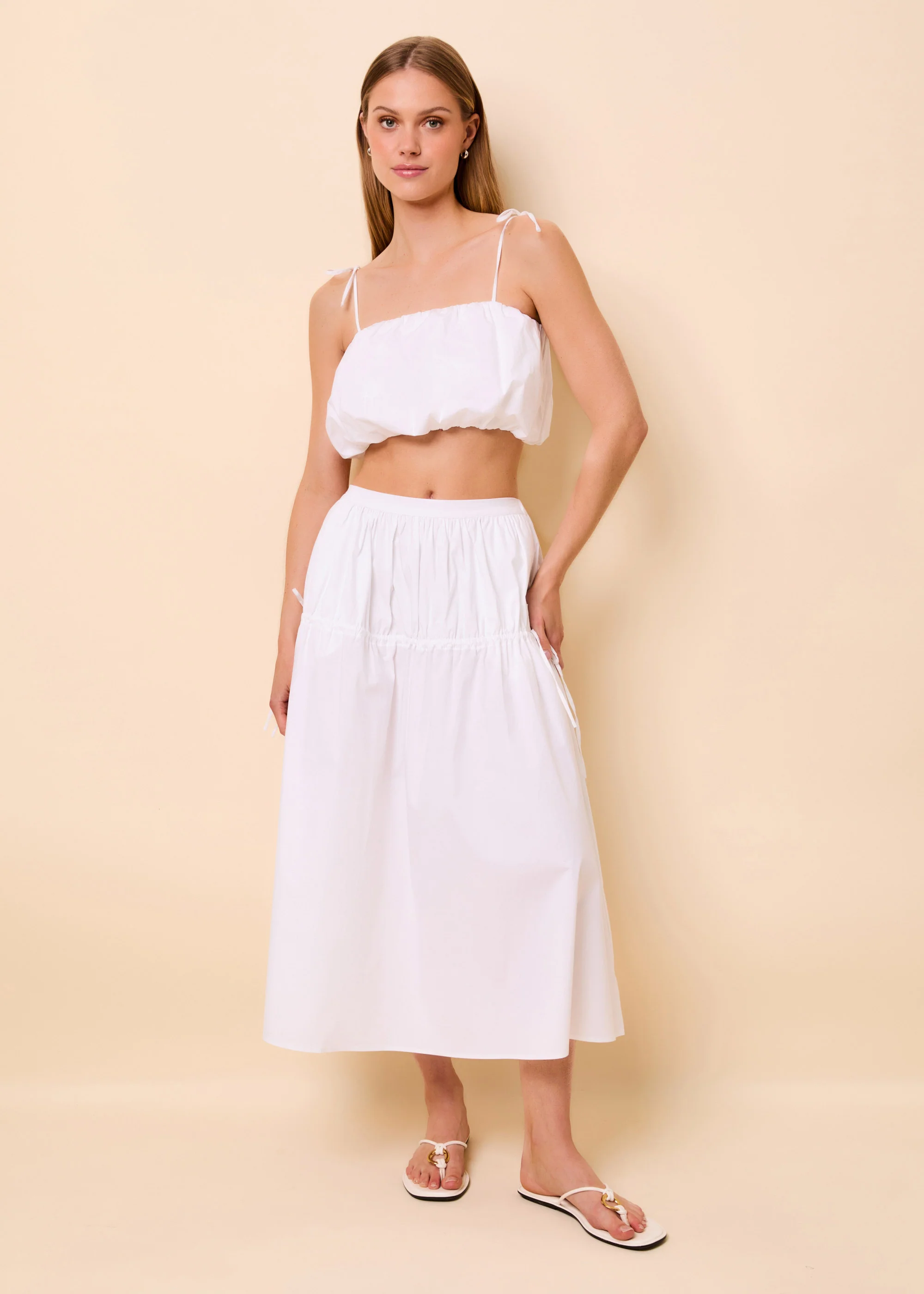 Ivy Skirt Poplin Optic White - Image 6