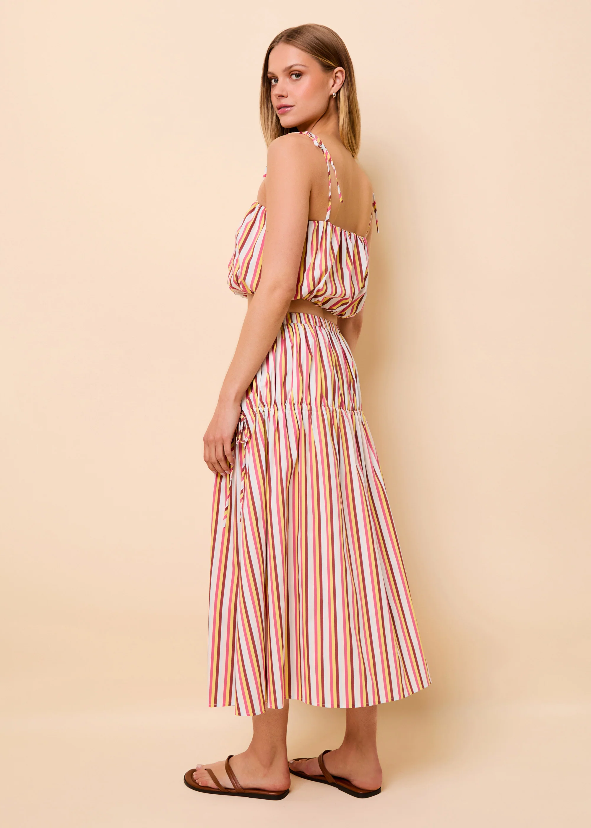 Ivy Skirt Poplin Symi Stripe - Image 2