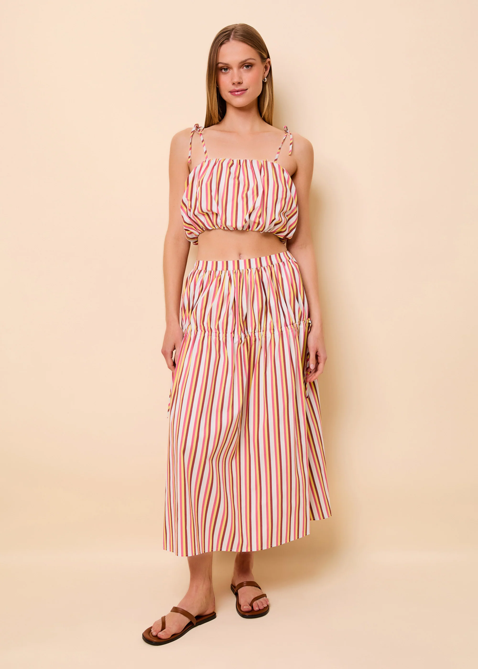 Ivy Skirt Poplin Symi Stripe - Image 5