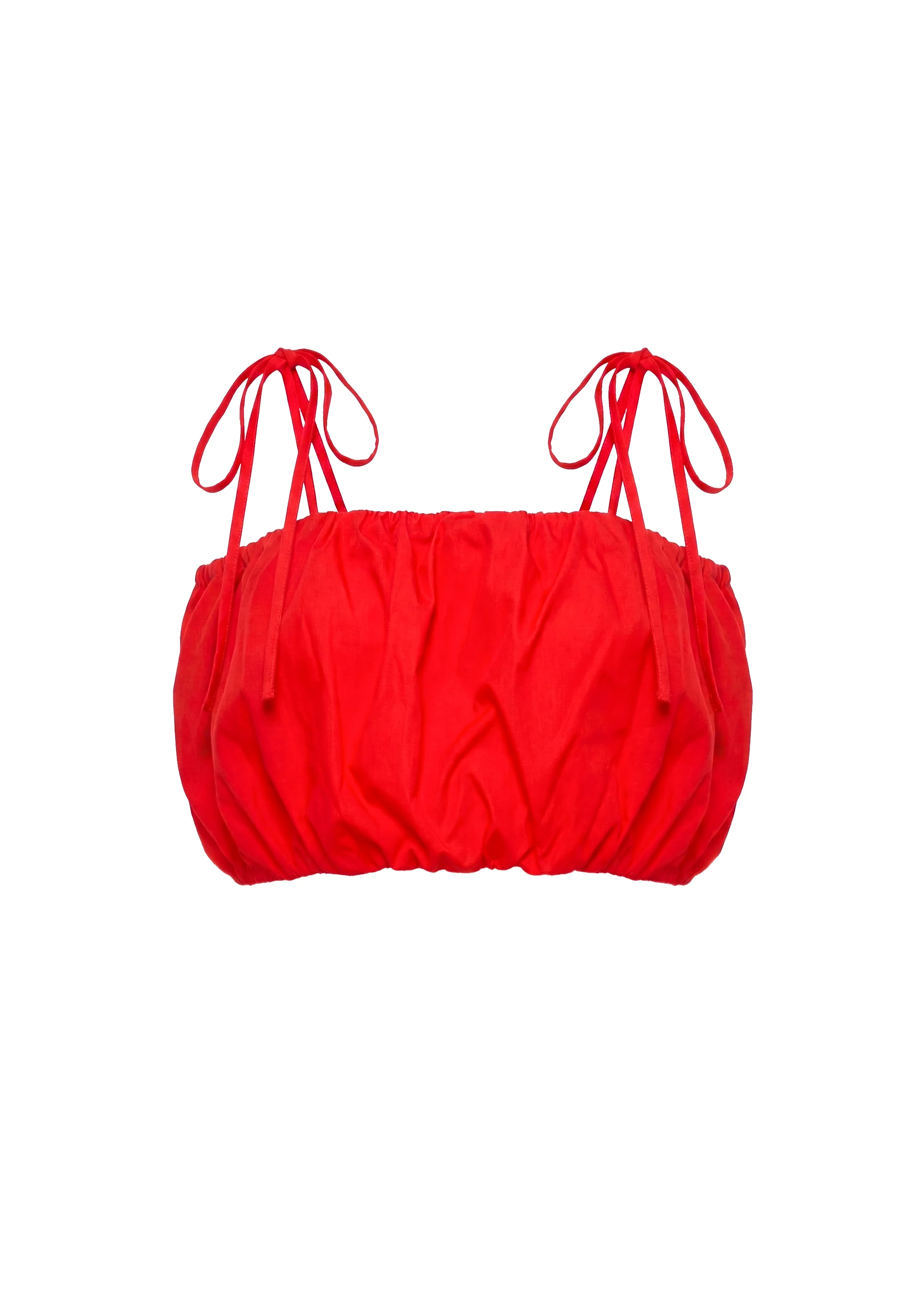 Ivy Top Poplin Lipstick Red - Image 5
