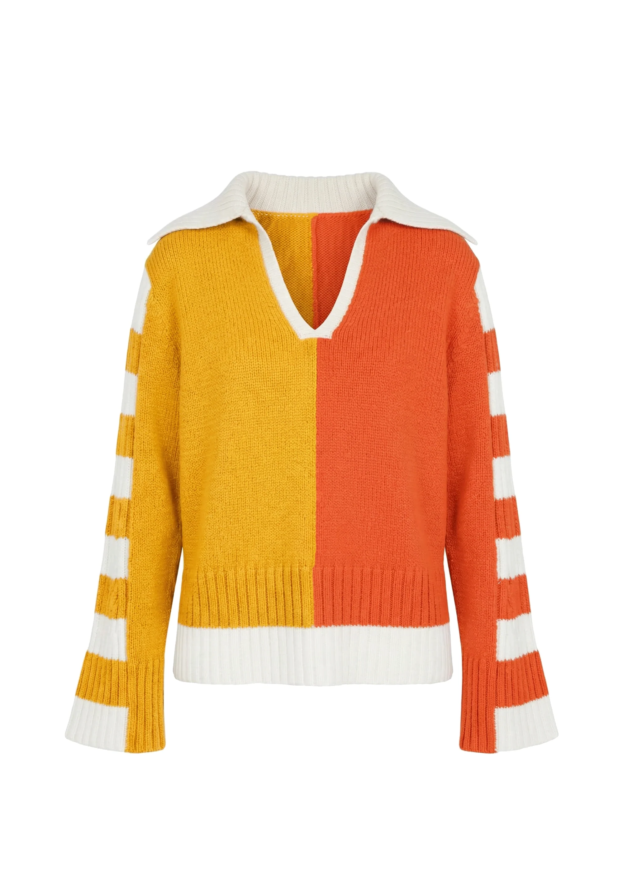 Jack Sweater Colorblock Pineapple / Habanero - Image 6