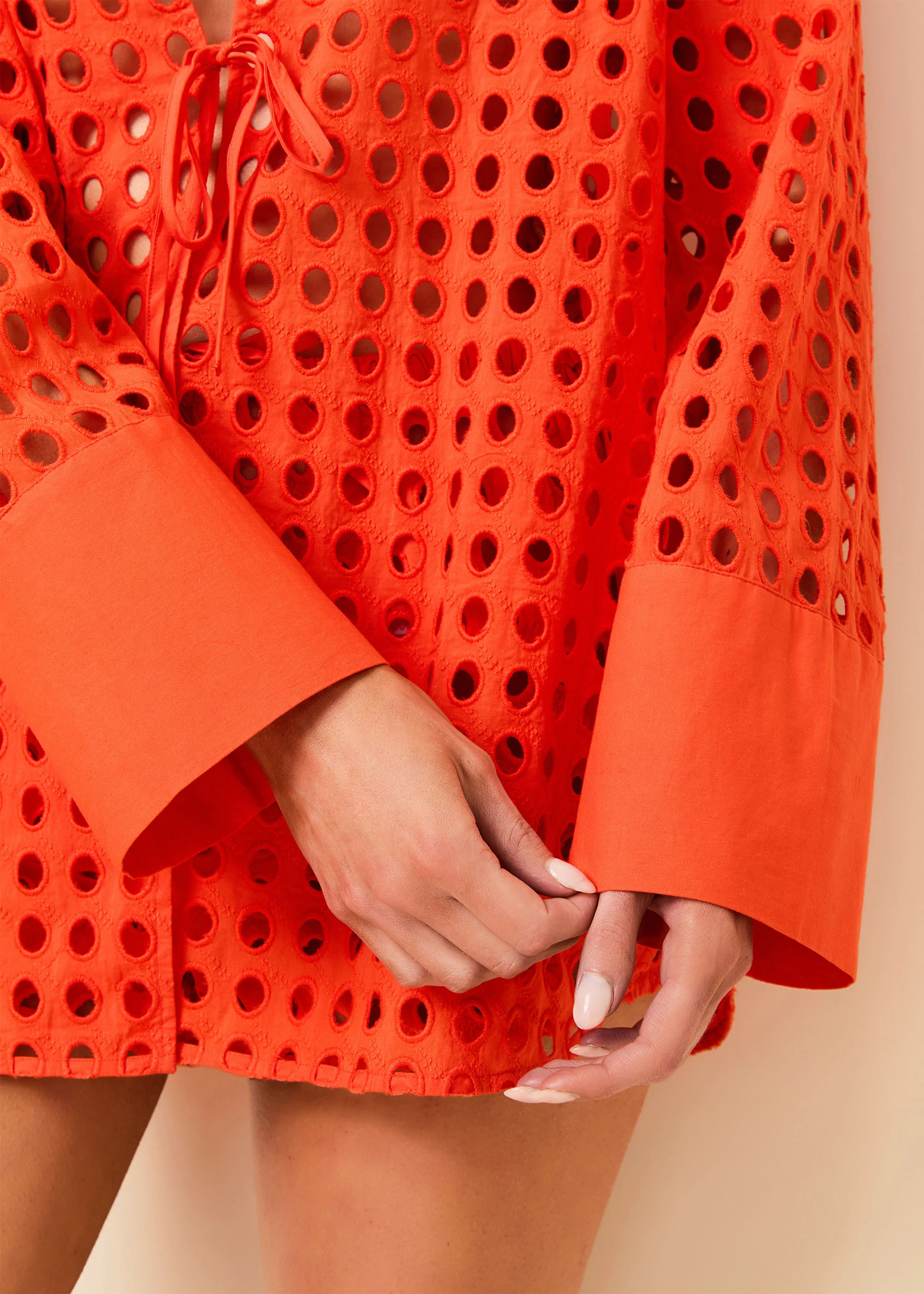 Jaclyn Tunic Classic Eyelet Habanero - Image 5