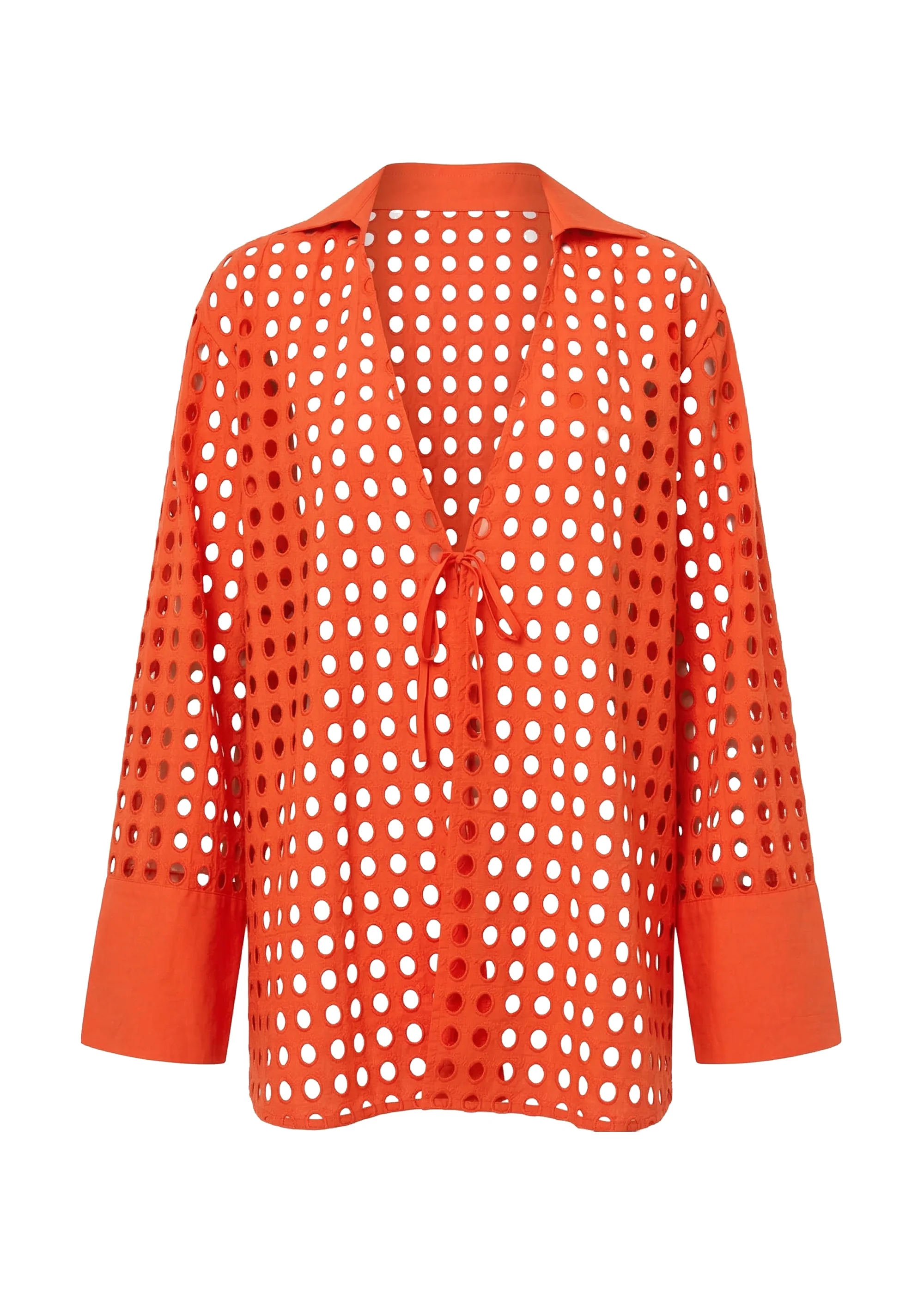 Jaclyn Tunic Classic Eyelet Habanero - Image 6