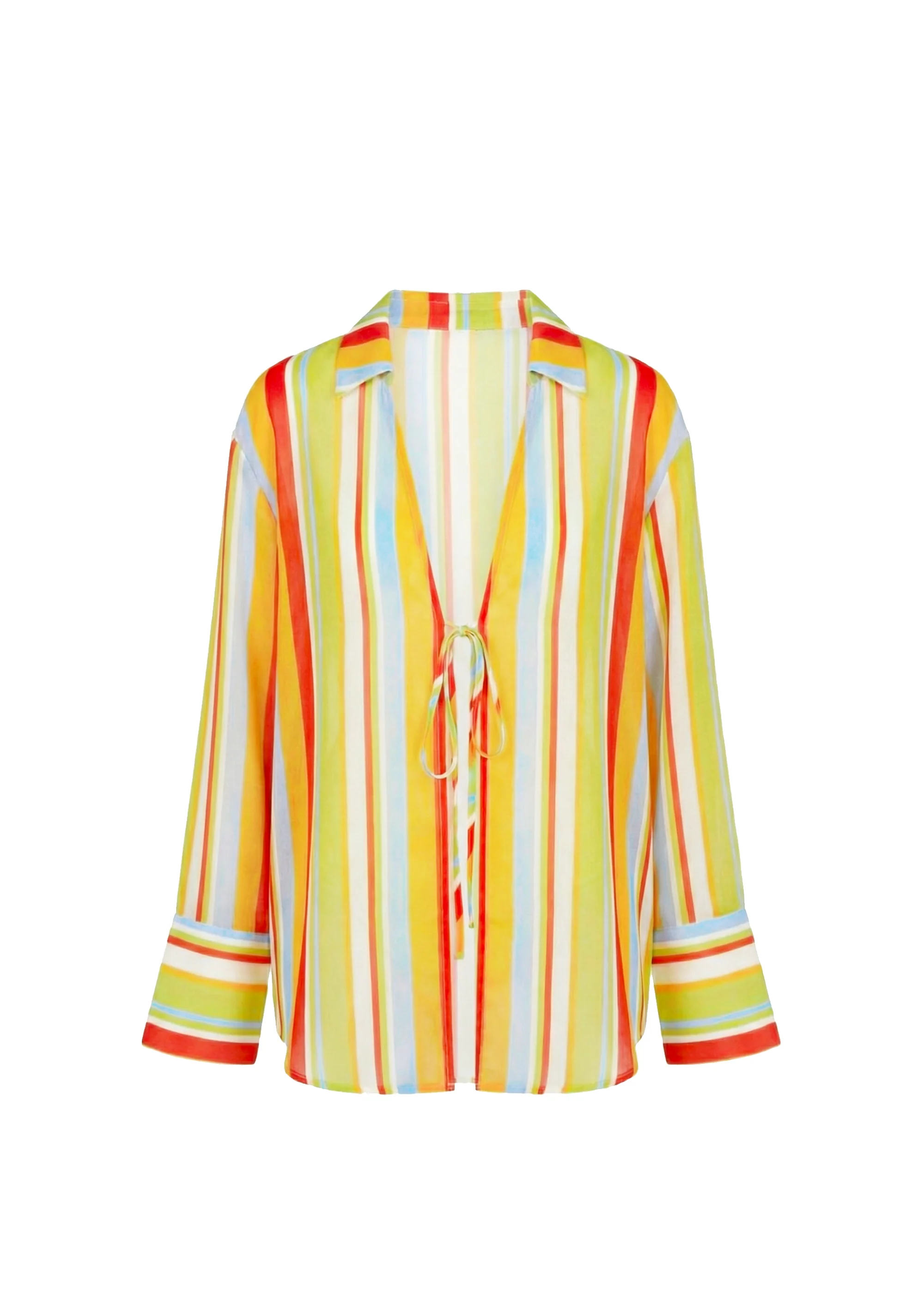 Jaclyn Tunic Crinkle Sheer St. Barths Stripe - Image 5