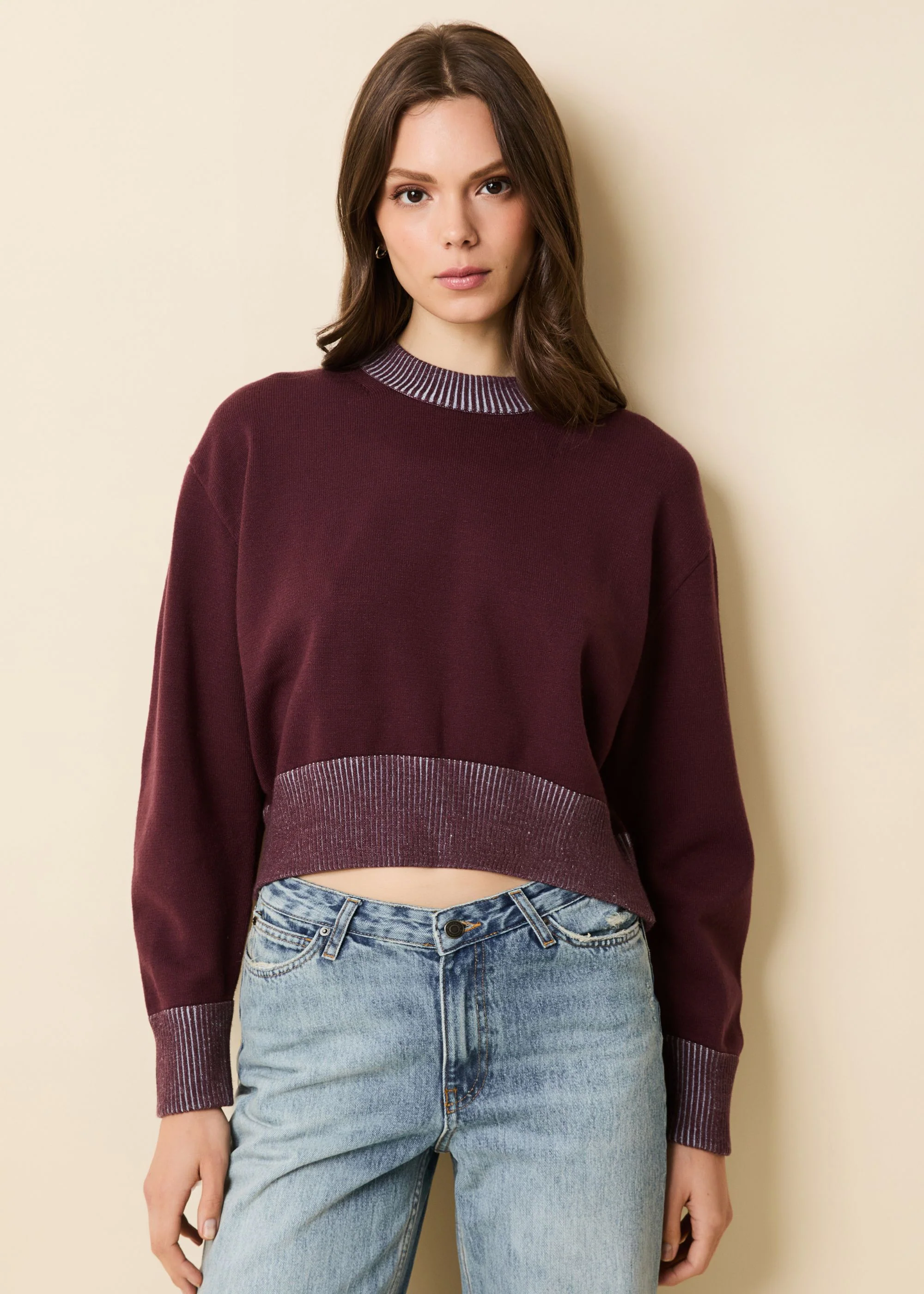 Kieran Sweater Raisin Brown - Image 2