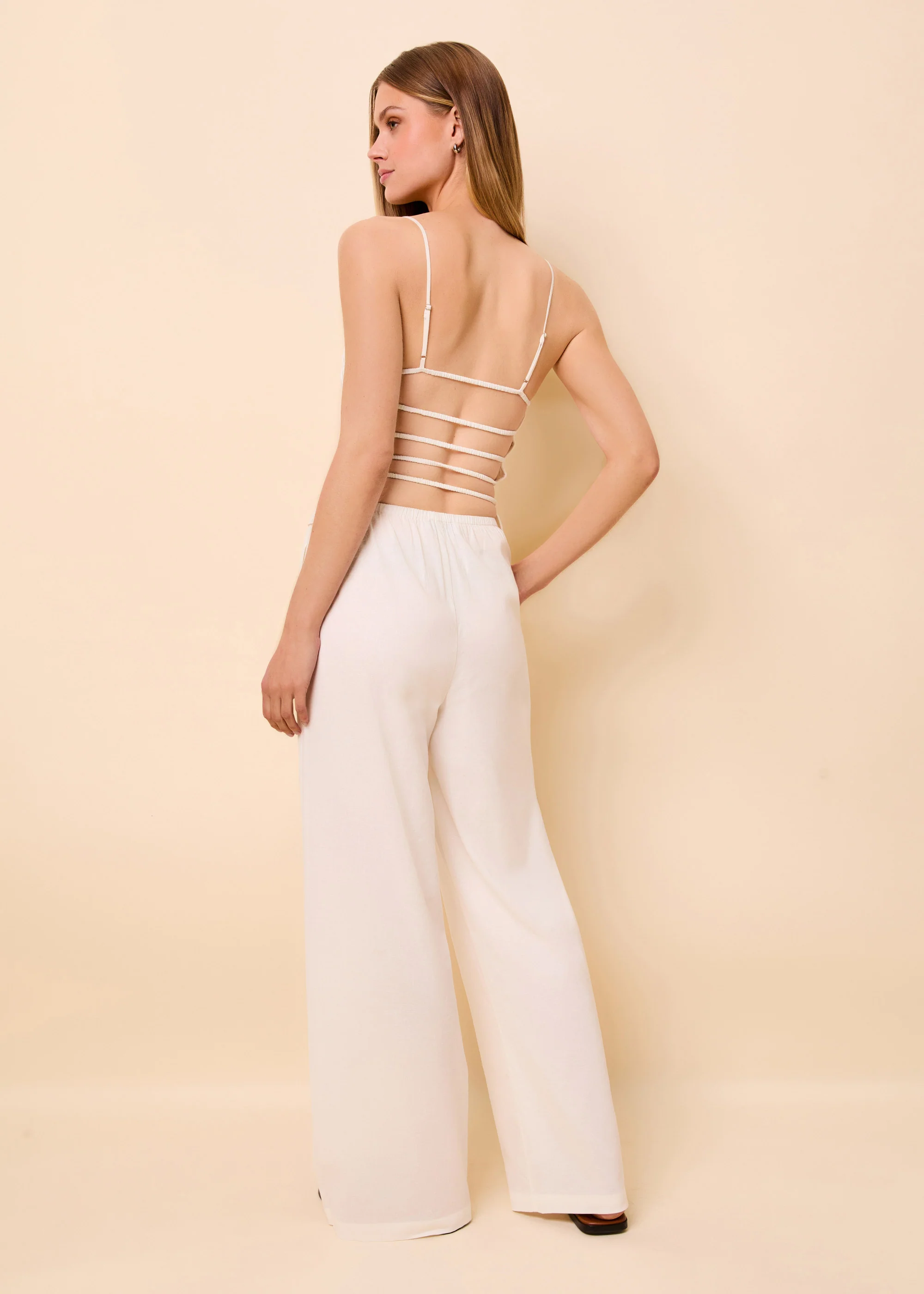 Monaco Pant Linen Optic White - Image 3