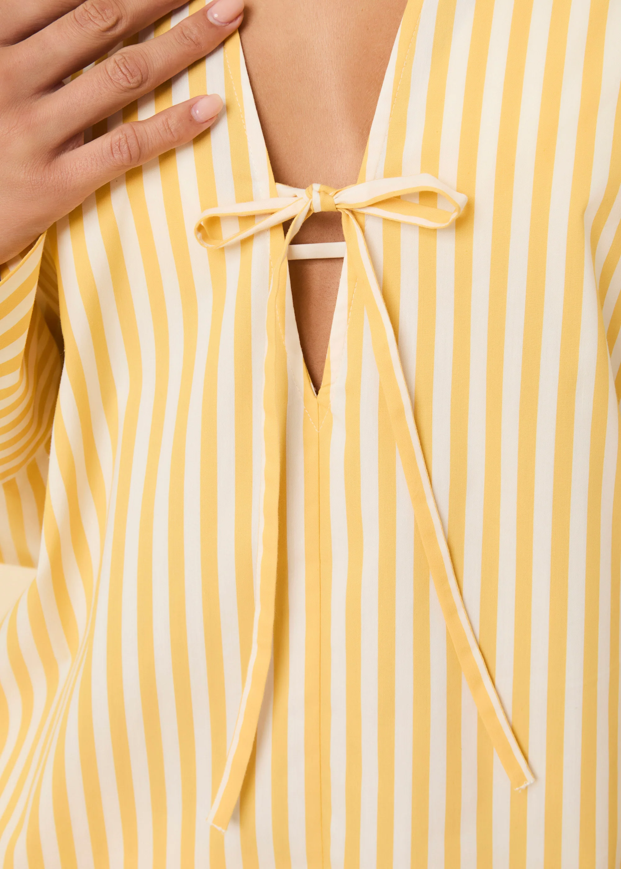 Livia Tunic Lemon Drop / Brule Stripe - Image 2
