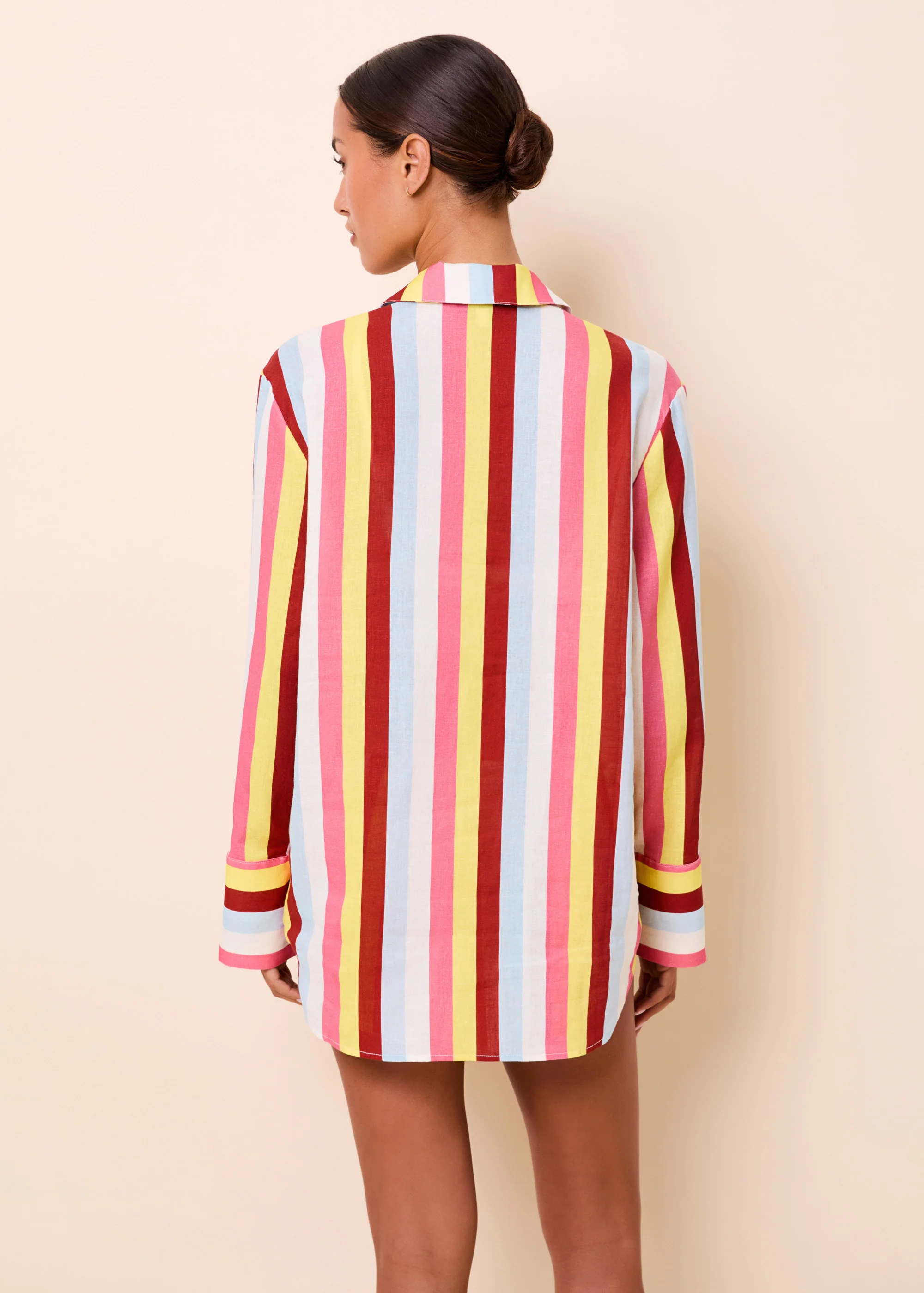 Livia Tunic Linen Symi Stripe - Image 2