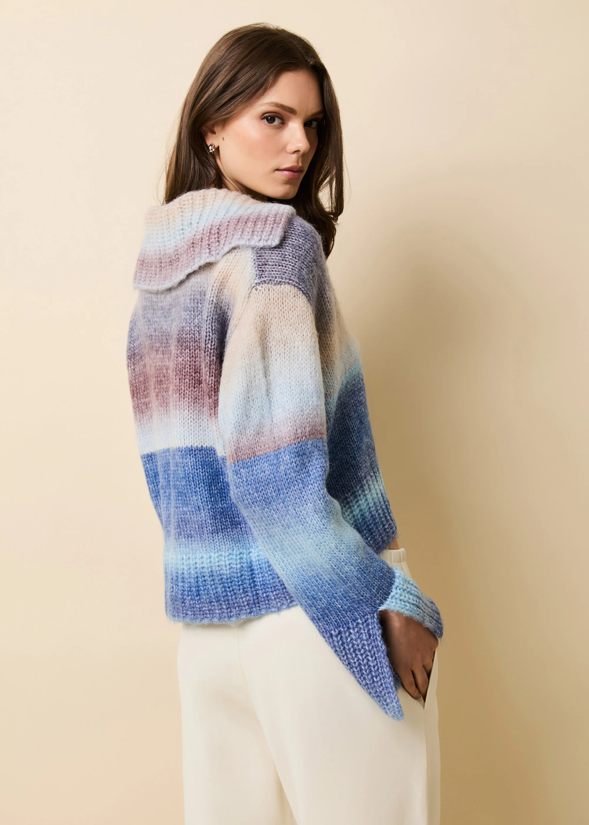 Lola Pullover Ombre Twilight / Raisin Brown - Image 2
