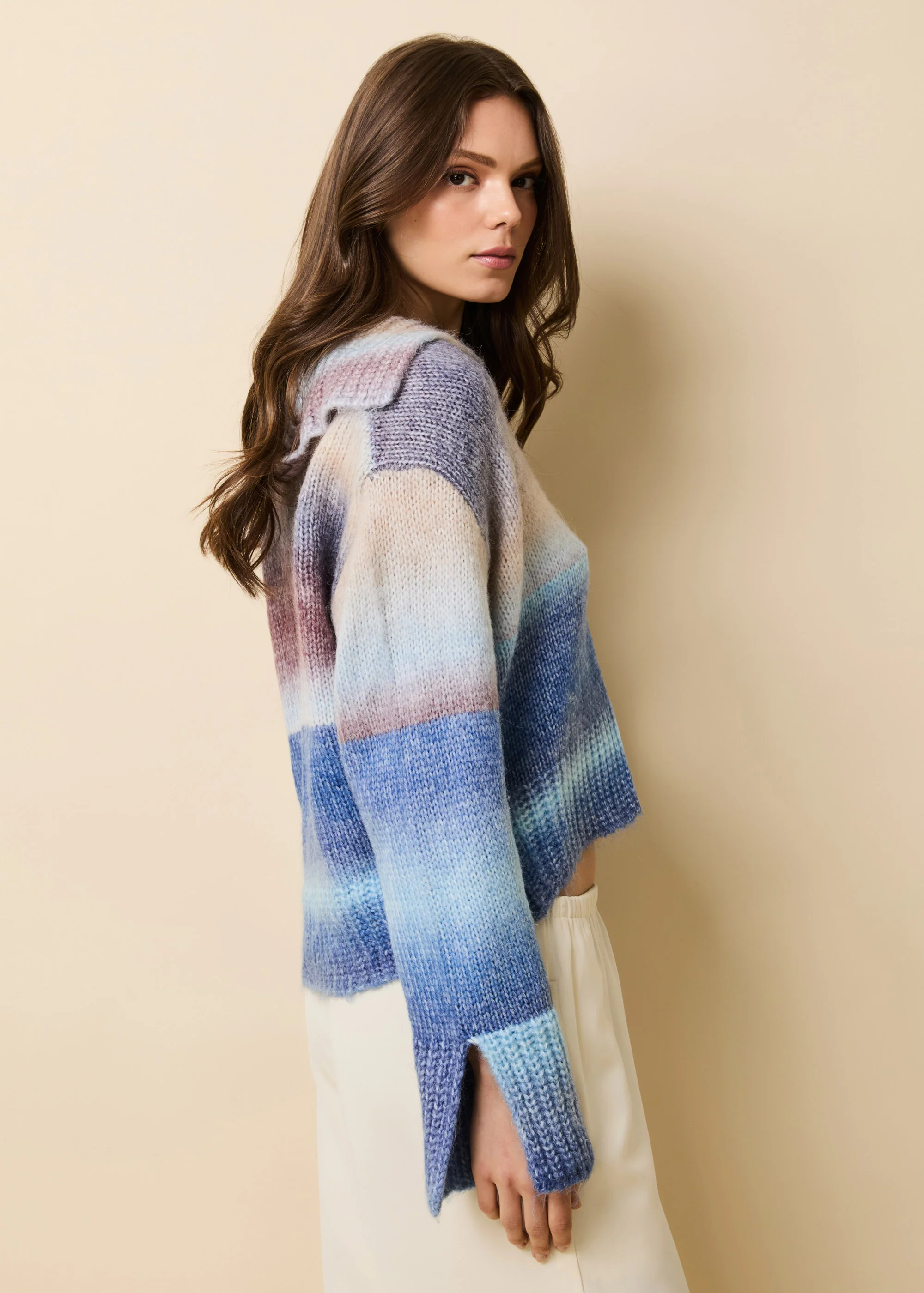 Lola Pullover Ombre Twilight / Raisin Brown - Image 4
