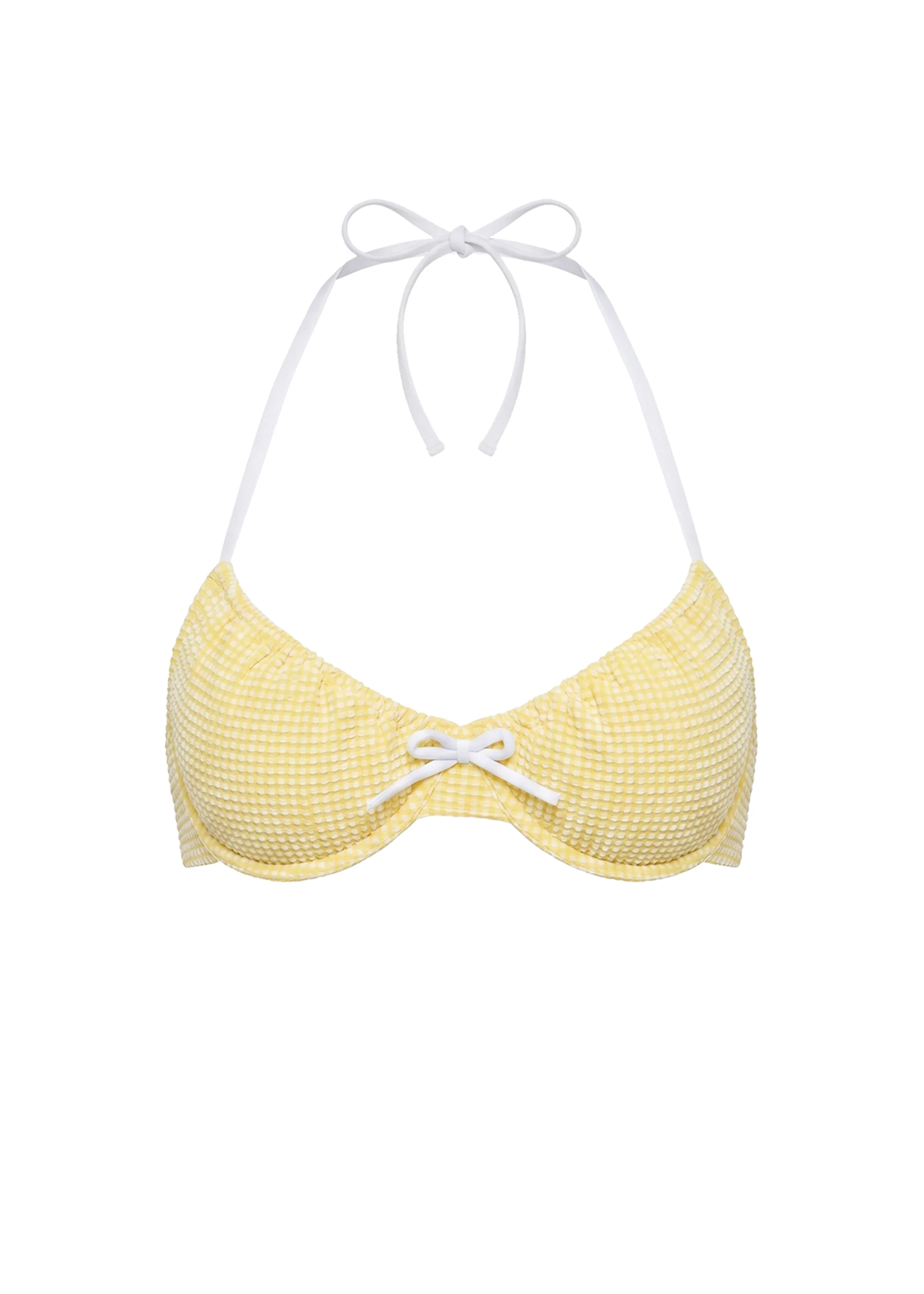 Lolita Bikini Top Puckered Gingham Citrina - Image 6