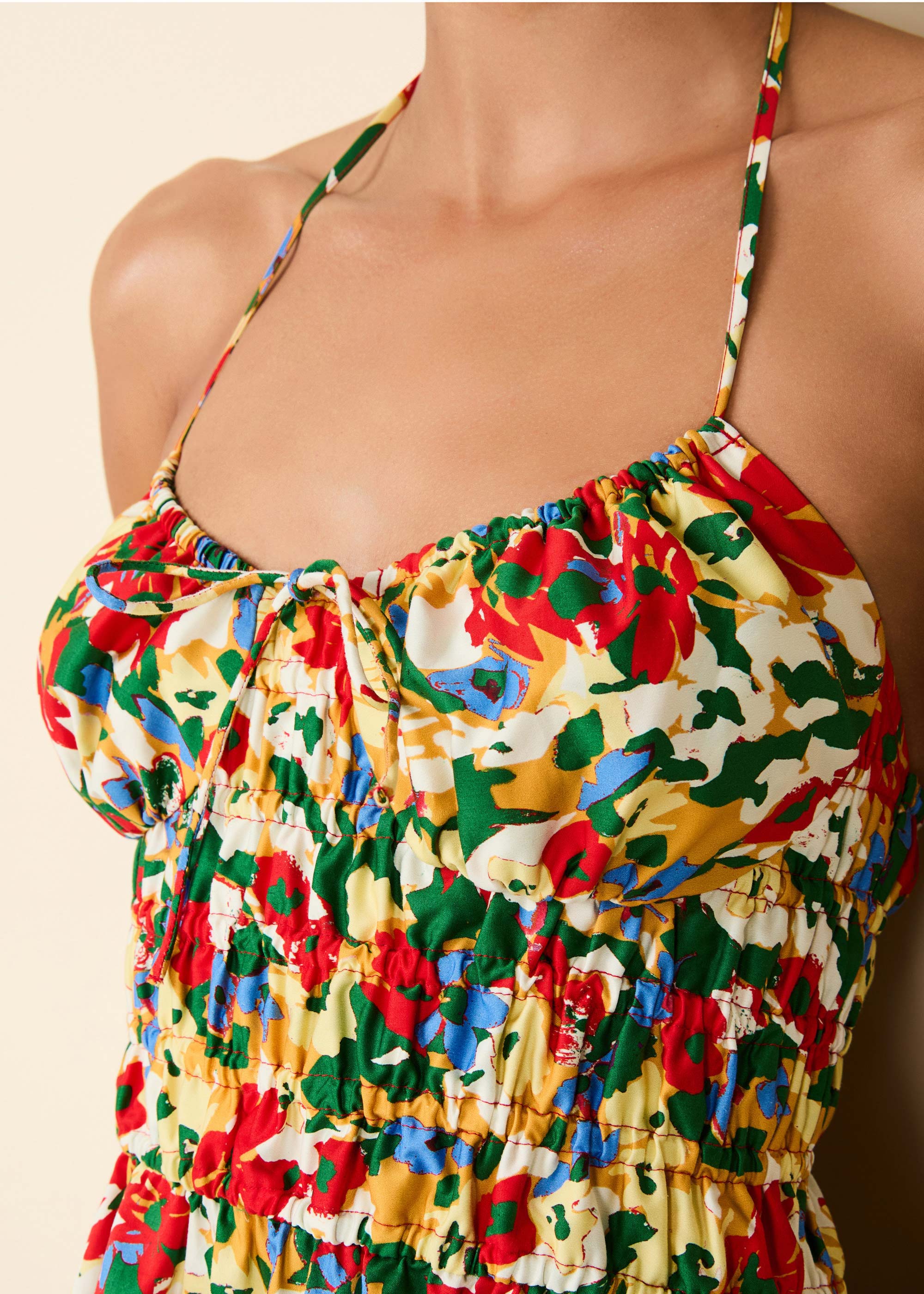 Lolita Halter Dress Poplin Picasso Floral - Image 4