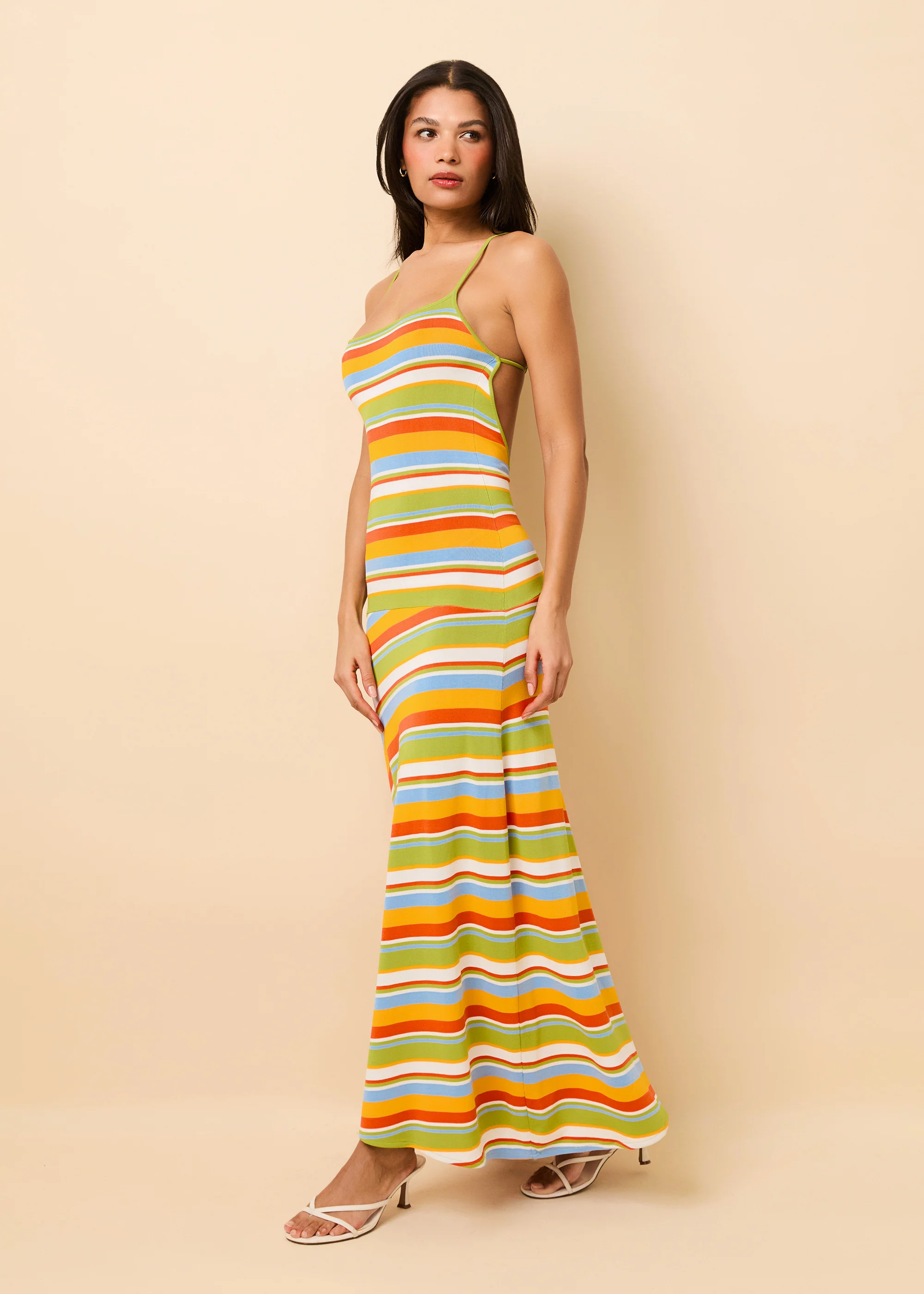 Lottie Maxi Dress St. Barths Stripe - Image 3