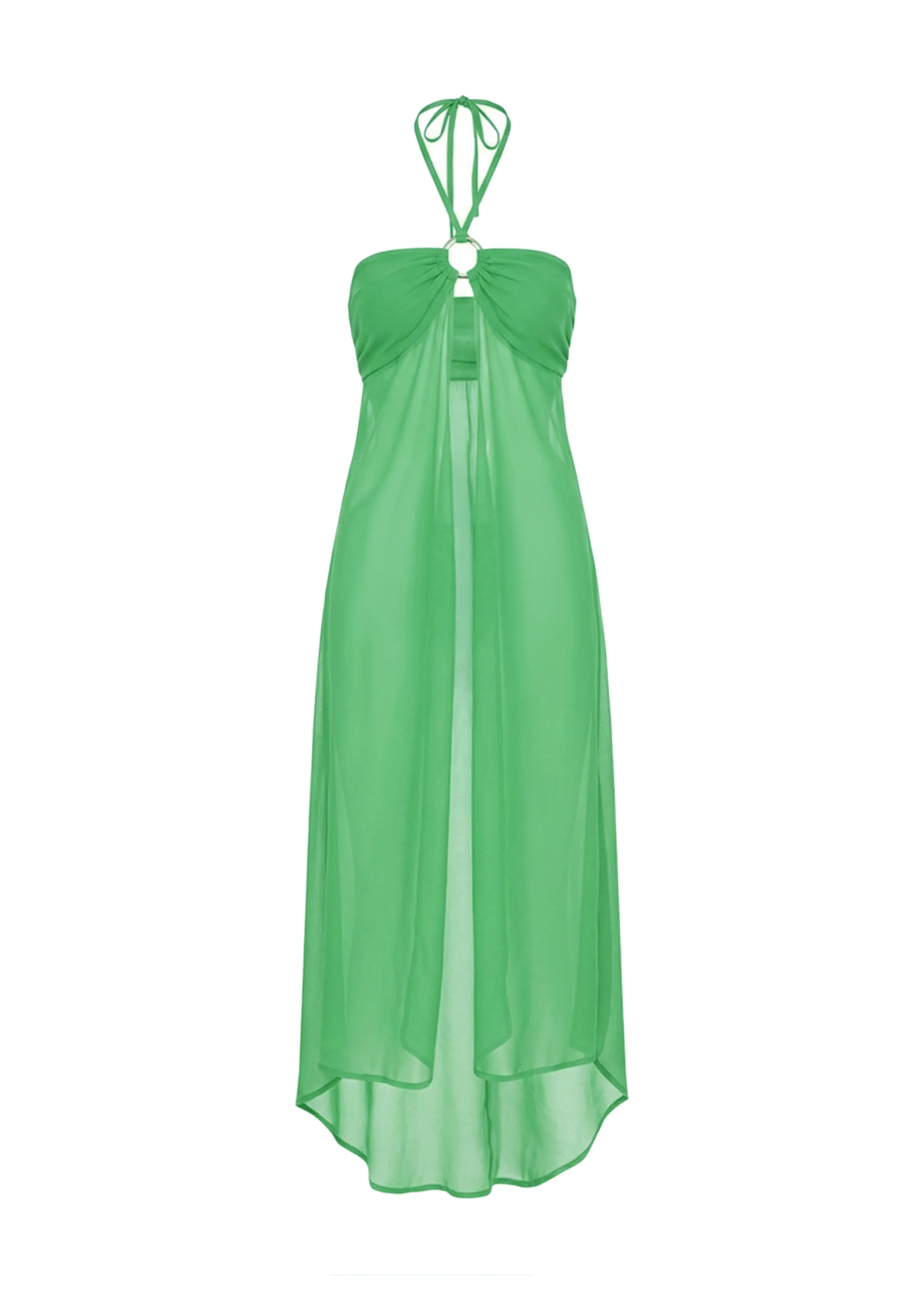 Maggie Top Crinkle Sheer Turtle Green - Image 6
