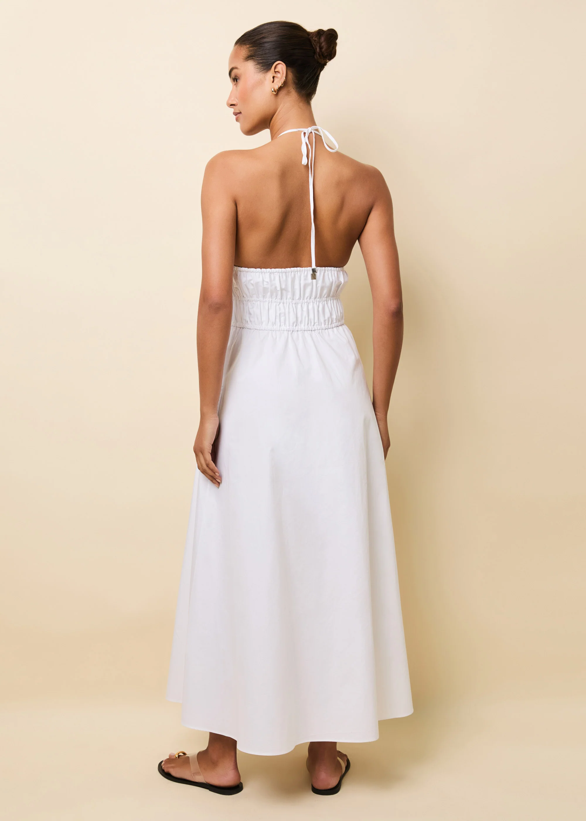 Meira Dress Poplin Optic White - Image 2