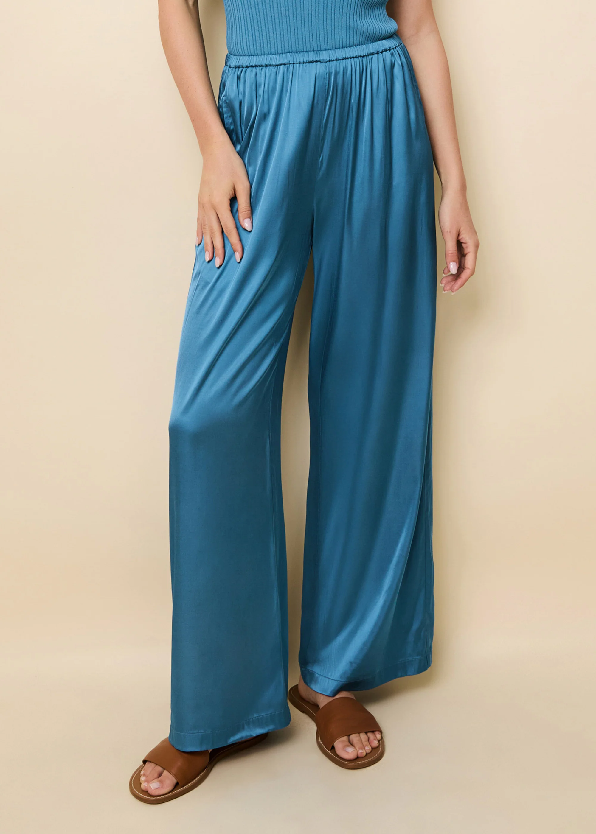 Monaco Pant Satin French Blue