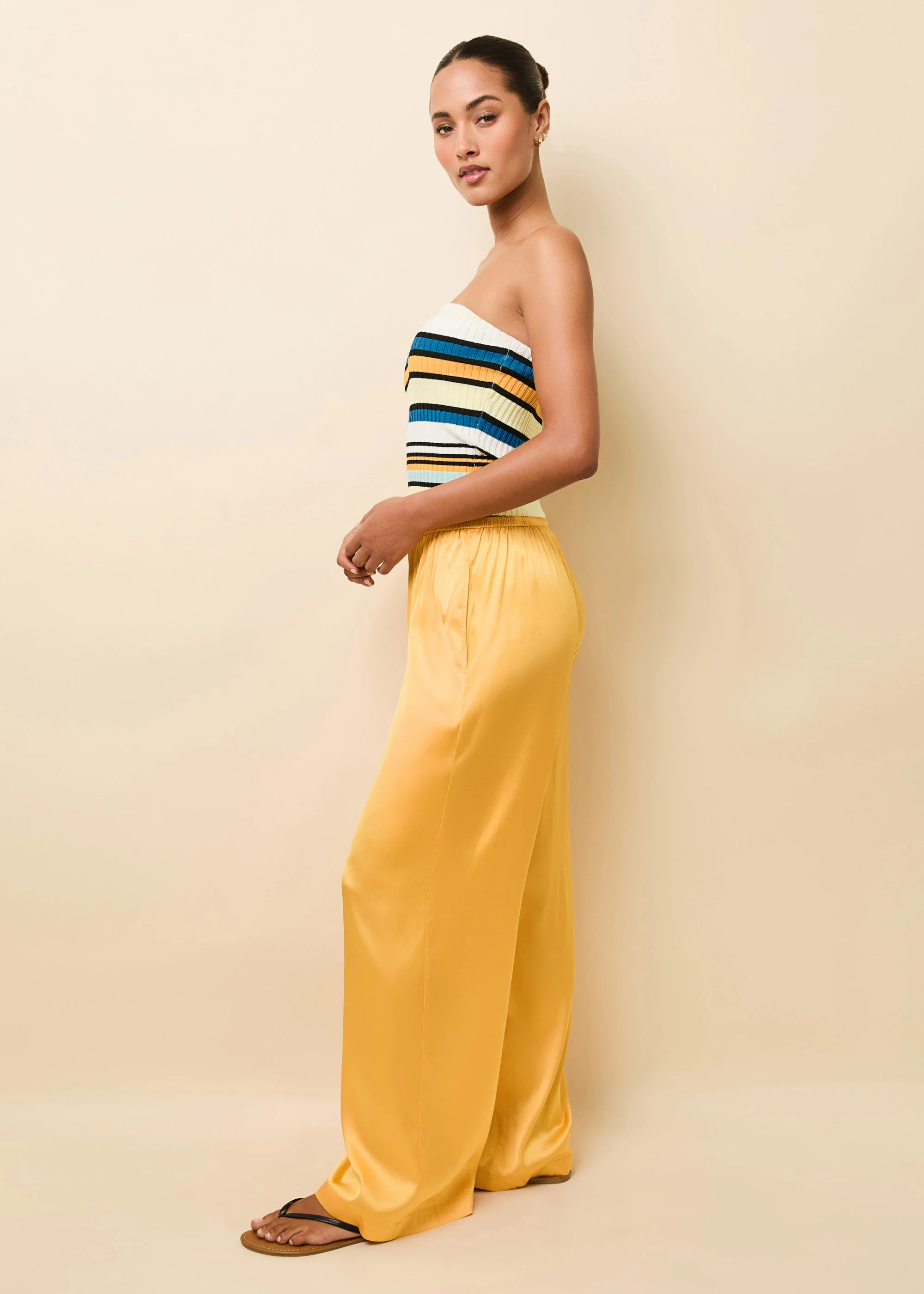 Monaco Pant Satin Mango - Image 3