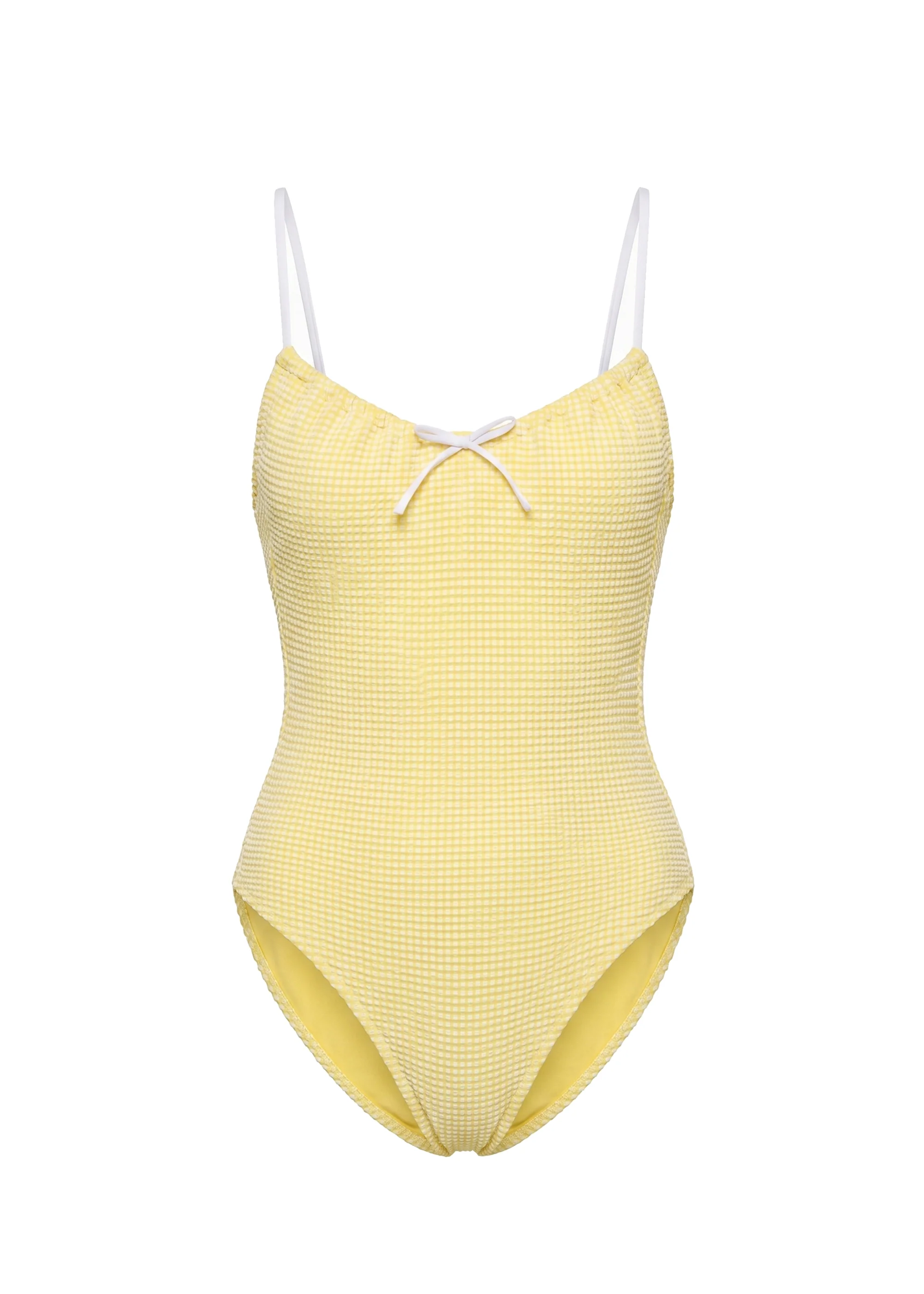 Orla One Piece Puckered Gingham Citrina - Image 6