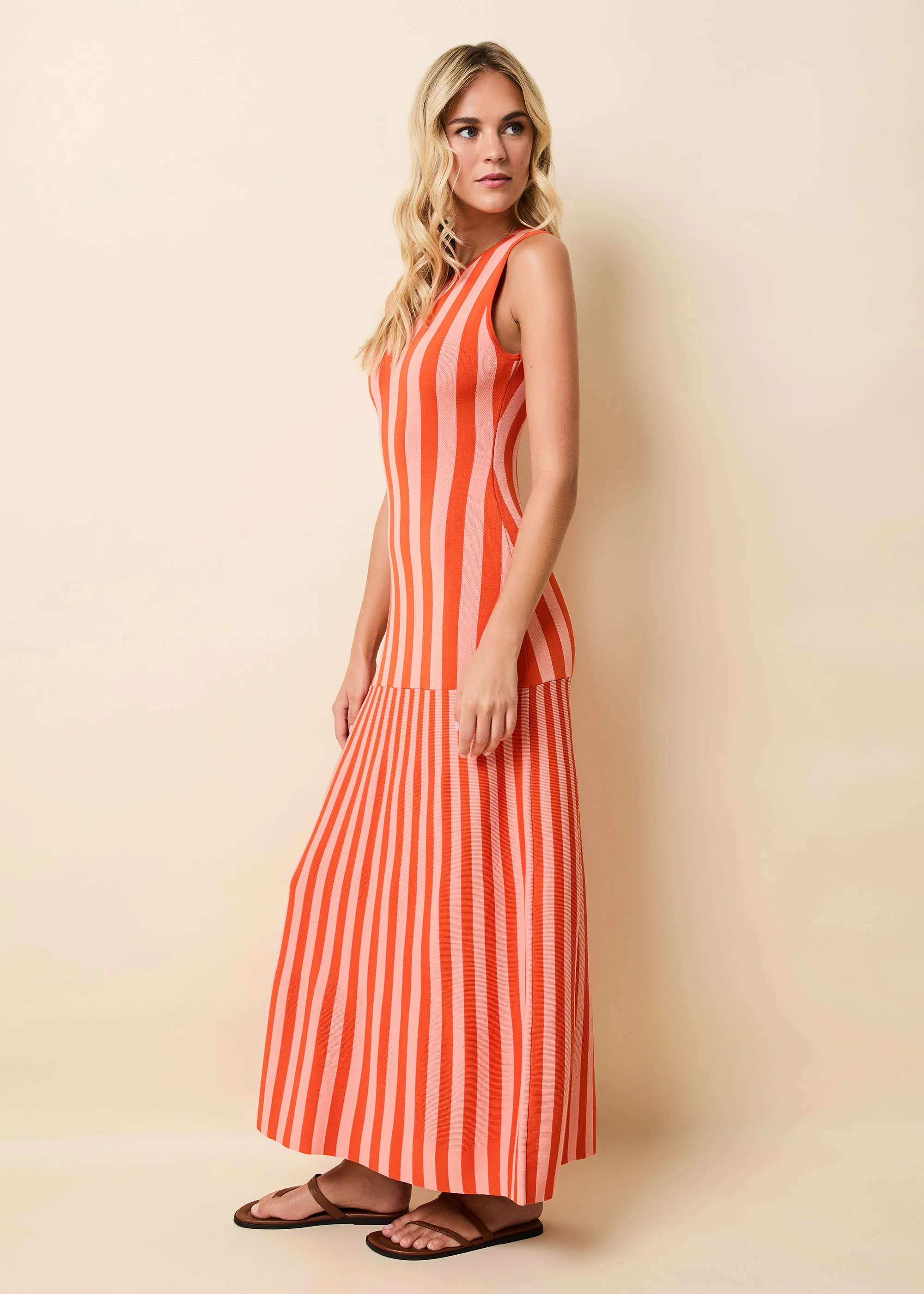 Petra Dress Peachykeen / Rust - Image 4
